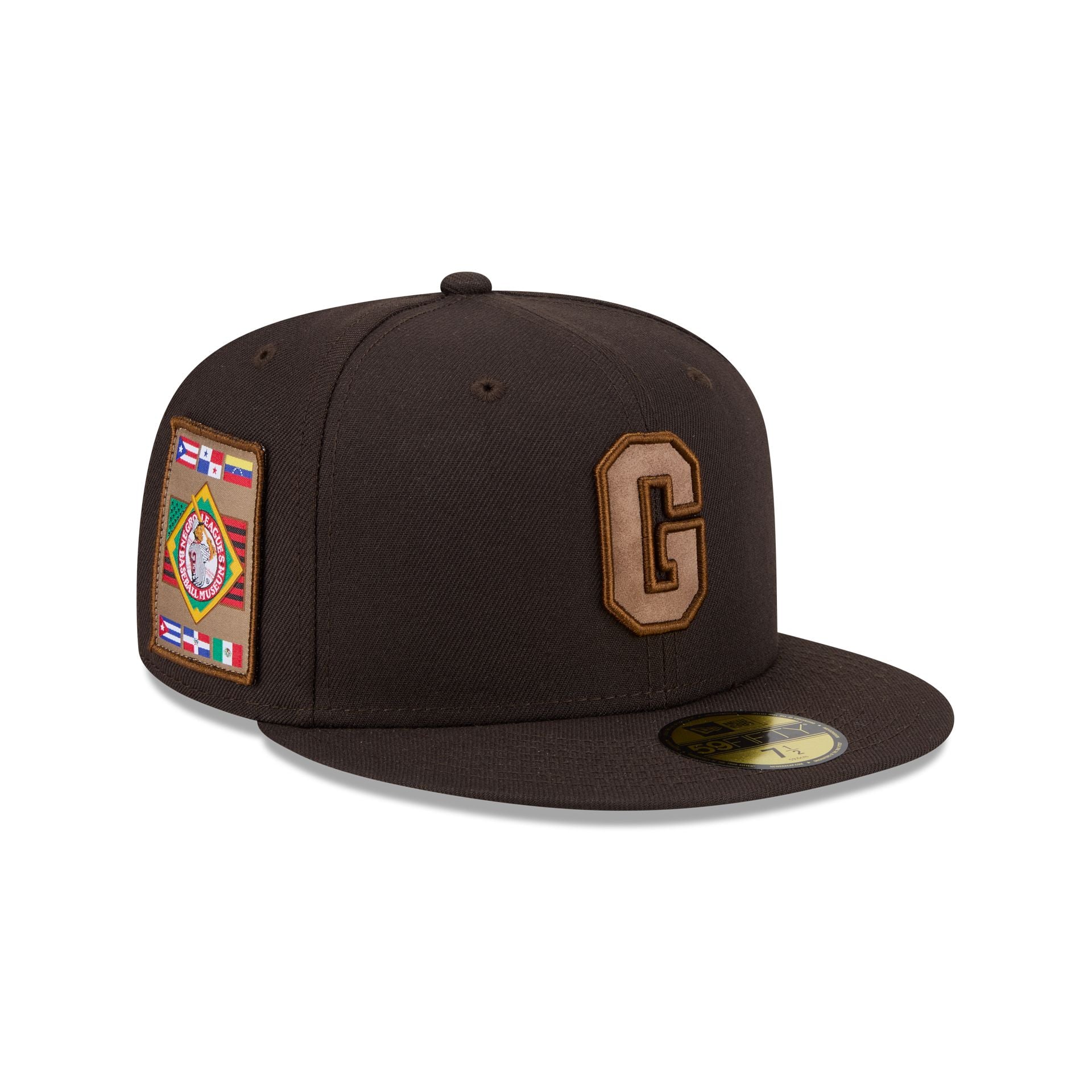 Homestead Grays Brown Suede 59Fifty Fitted Hat
