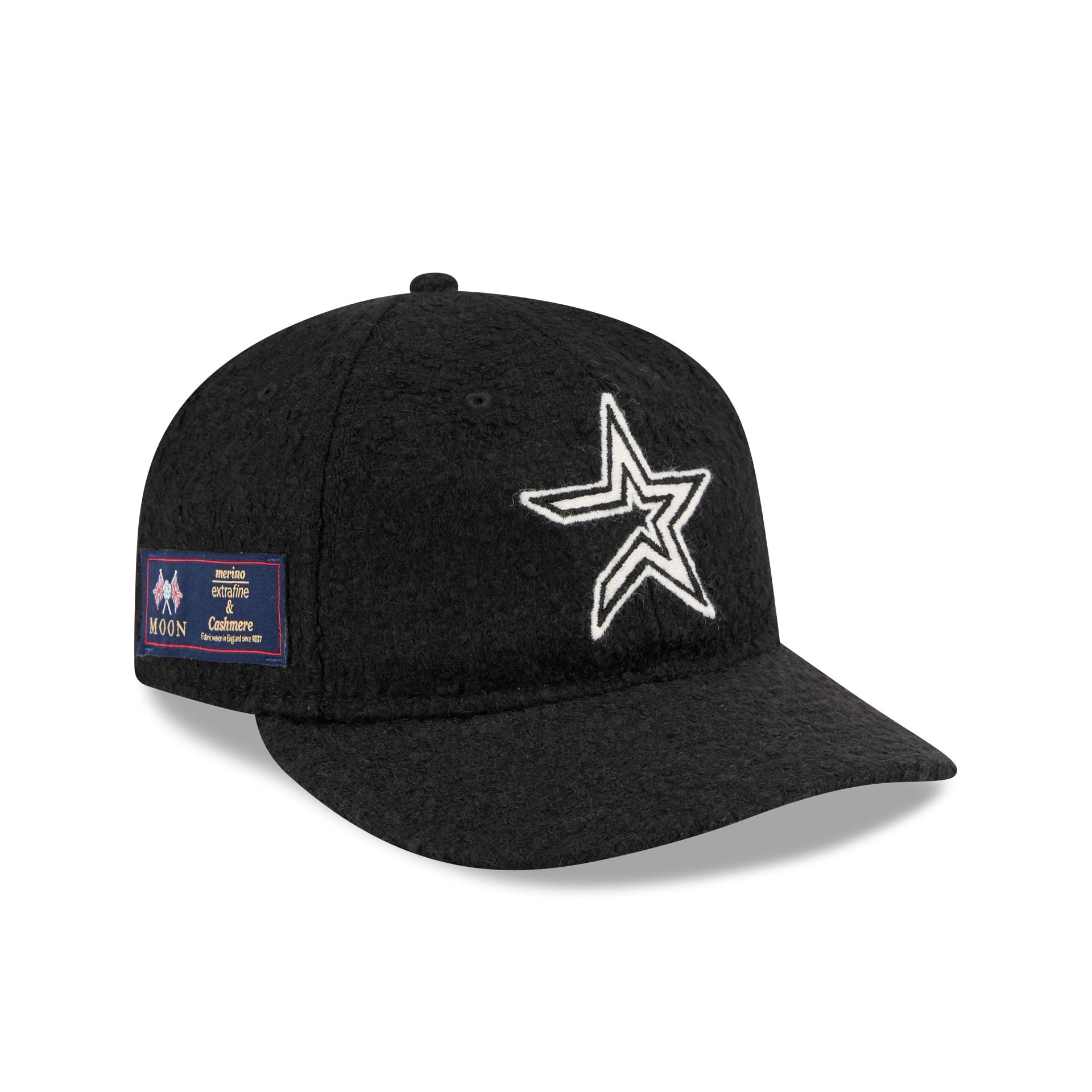 Houston Astros Navy Merino & Cashmere Moon Retro Crown 9Fifty Adjustable Hat