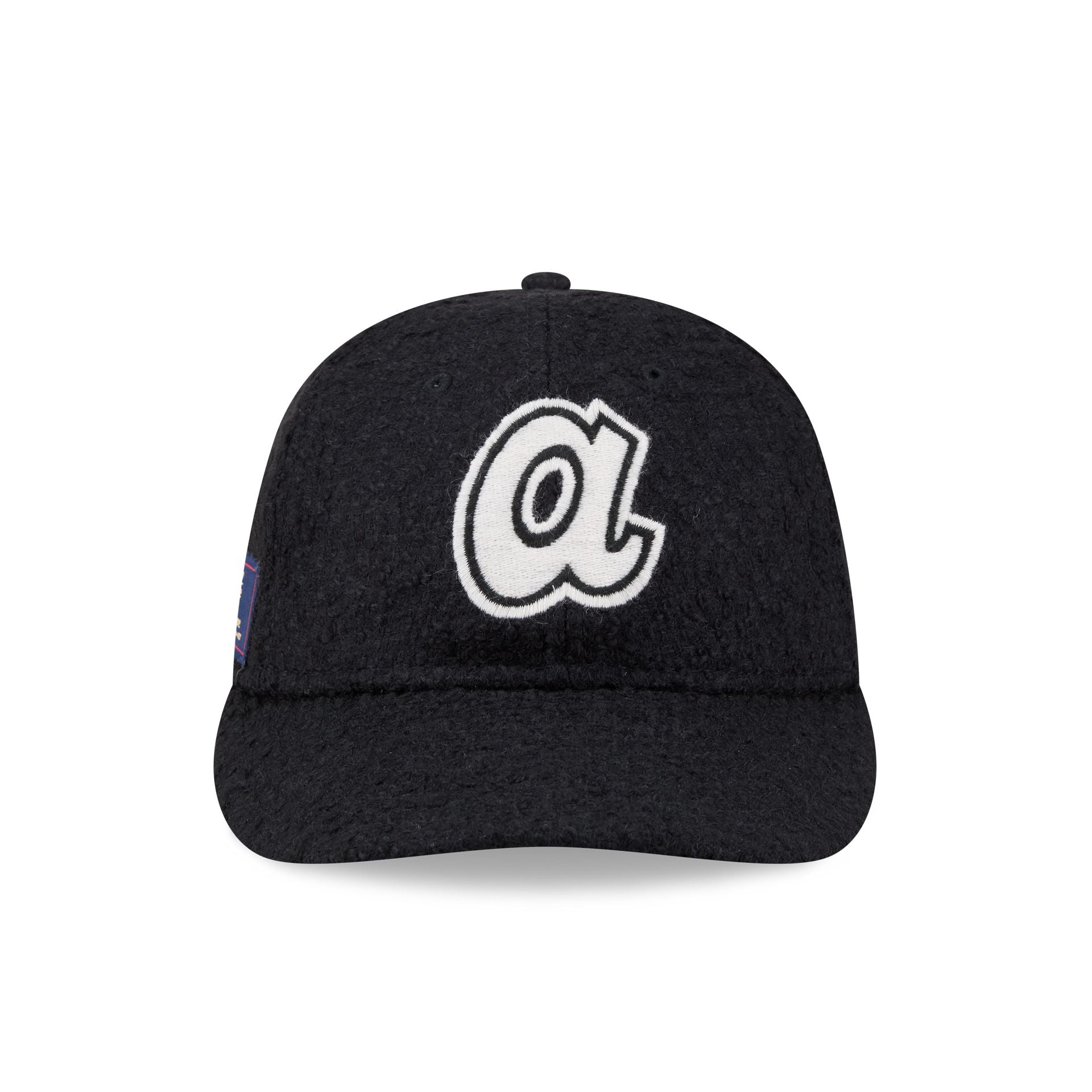 Alternative view of Atlanta Braves Navy Merino & Cashmere Moon Retro Crown 9Fifty Adjustable Hat