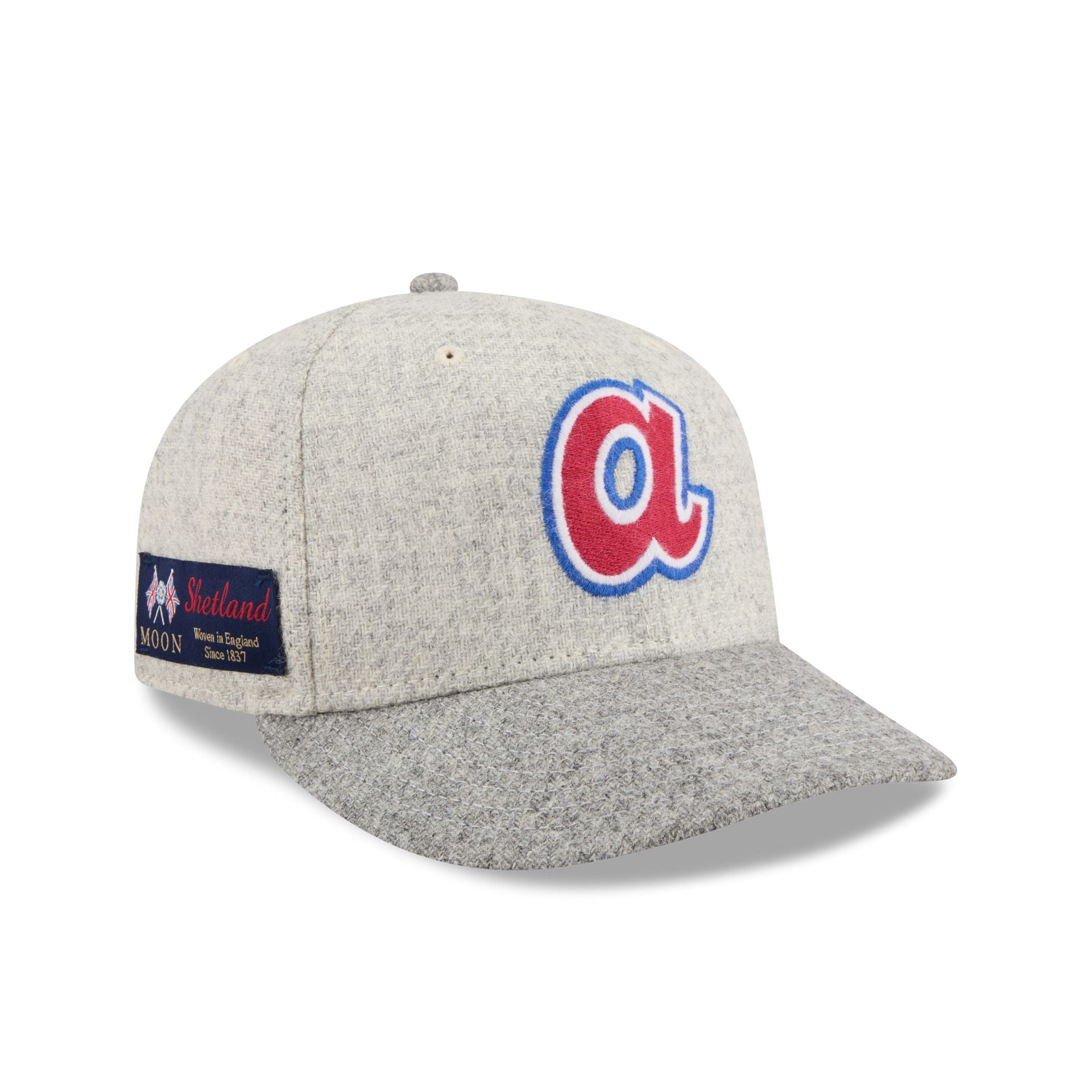 Atlanta Braves Stone Shetland Moon 59Fifty Fitted Hat