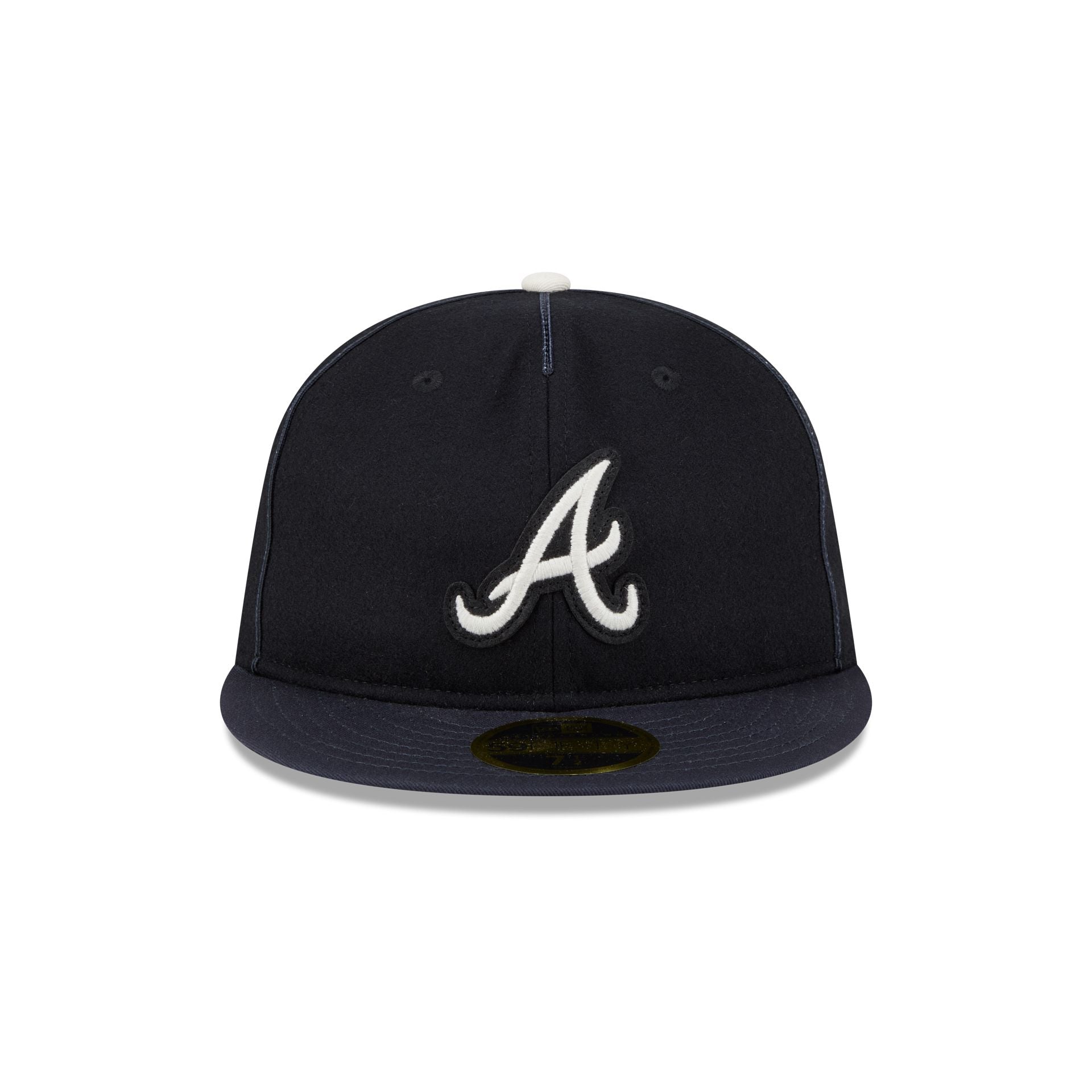 Alternative view of Atlanta Braves Felt Logo Retro Crown 59Fifty Fitted Hat