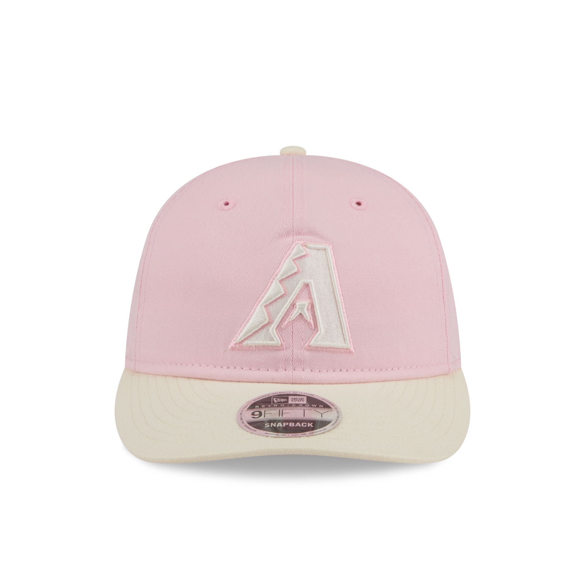 Alternative view of Arizona Diamondbacks Light Pink Retro Crown 9Fifty Snapback Hat
