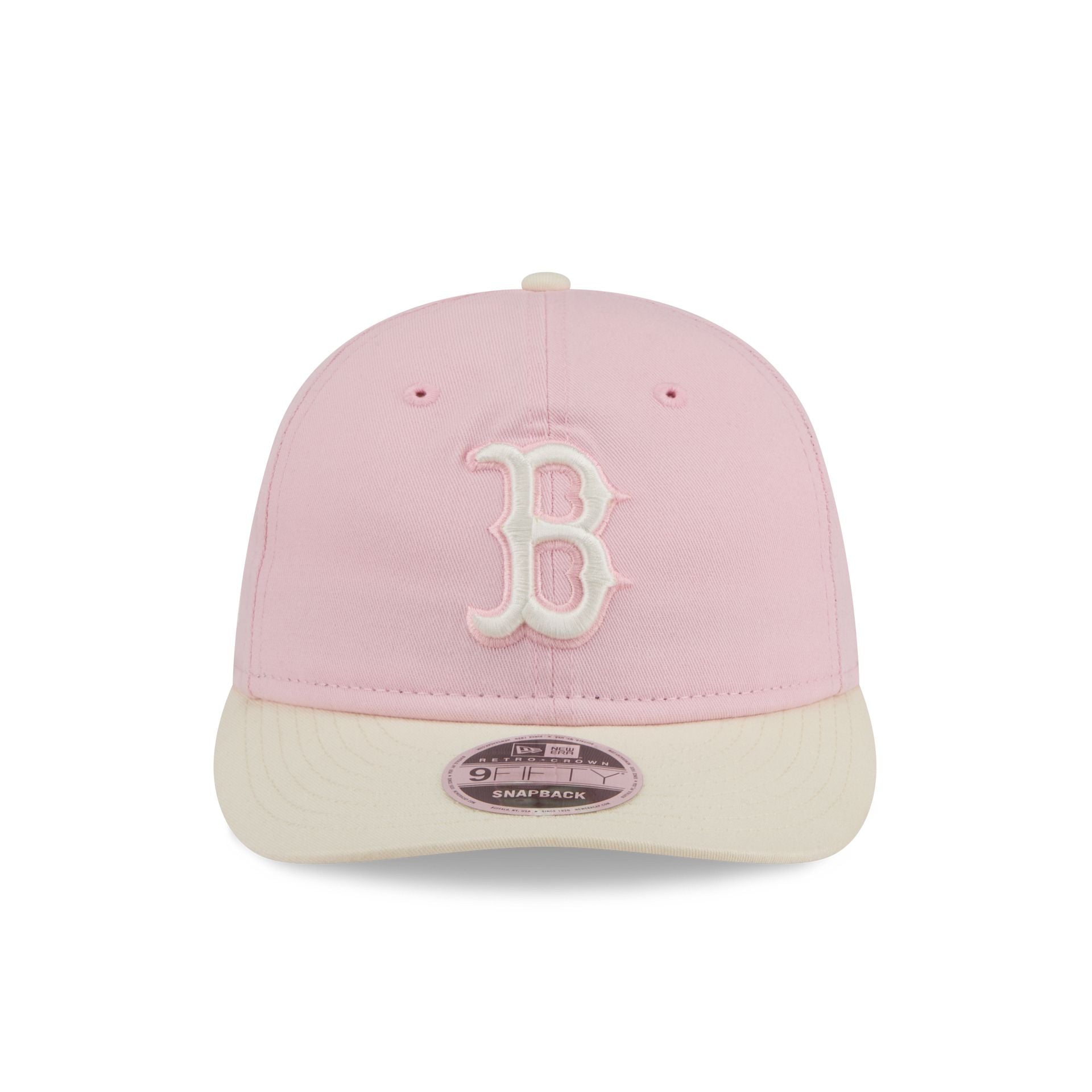 Alternative view of Boston Red Sox Light Pink Retro Crown 9Fifty Snapback Hat