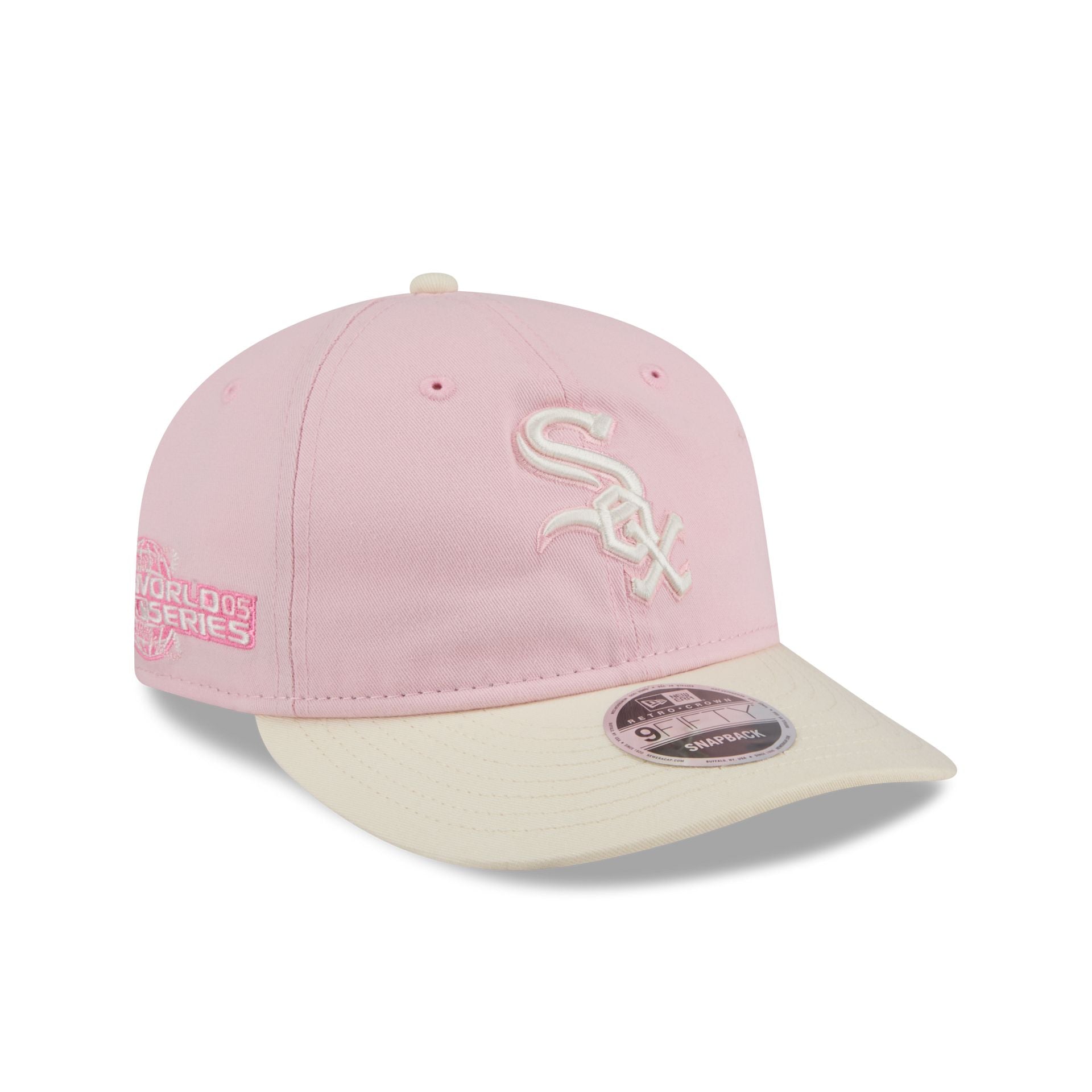 Chicago White Sox Light Pink Retro Crown 9Fifty Snapback Hat