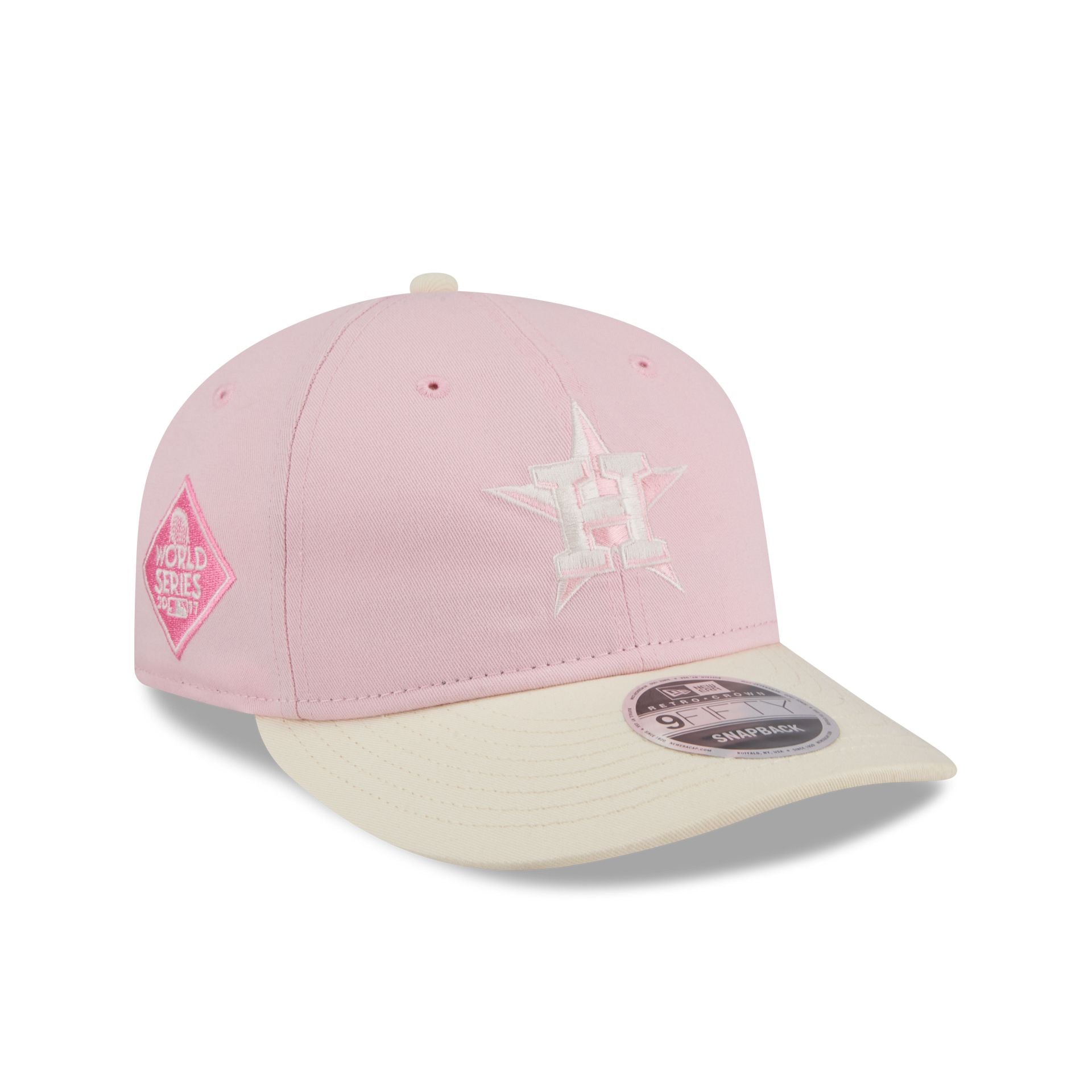 Houston Astros Light Pink Retro Crown 9Fifty Snapback Hat
