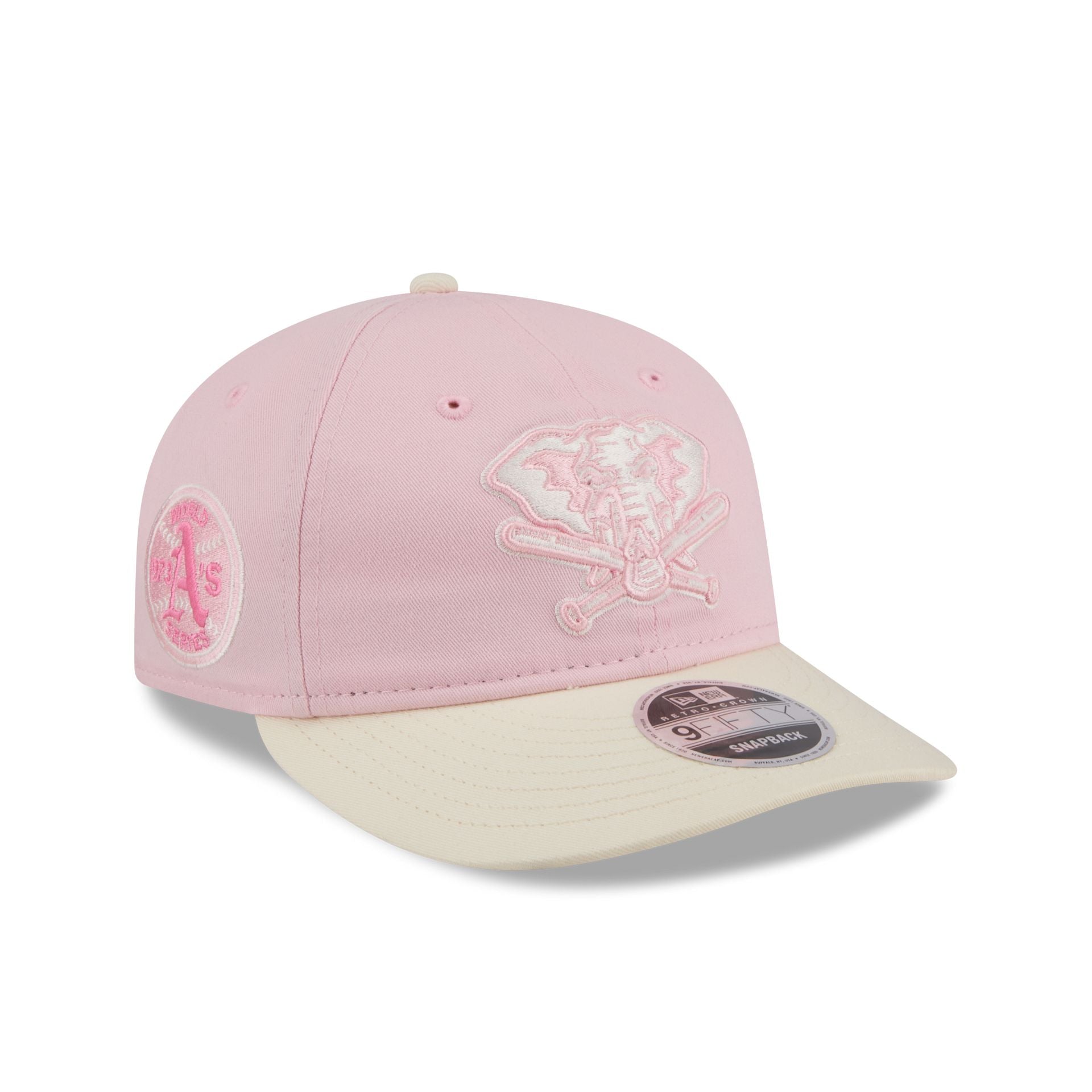 Athletics Light Pink Retro Crown 9Fifty Snapback Hat