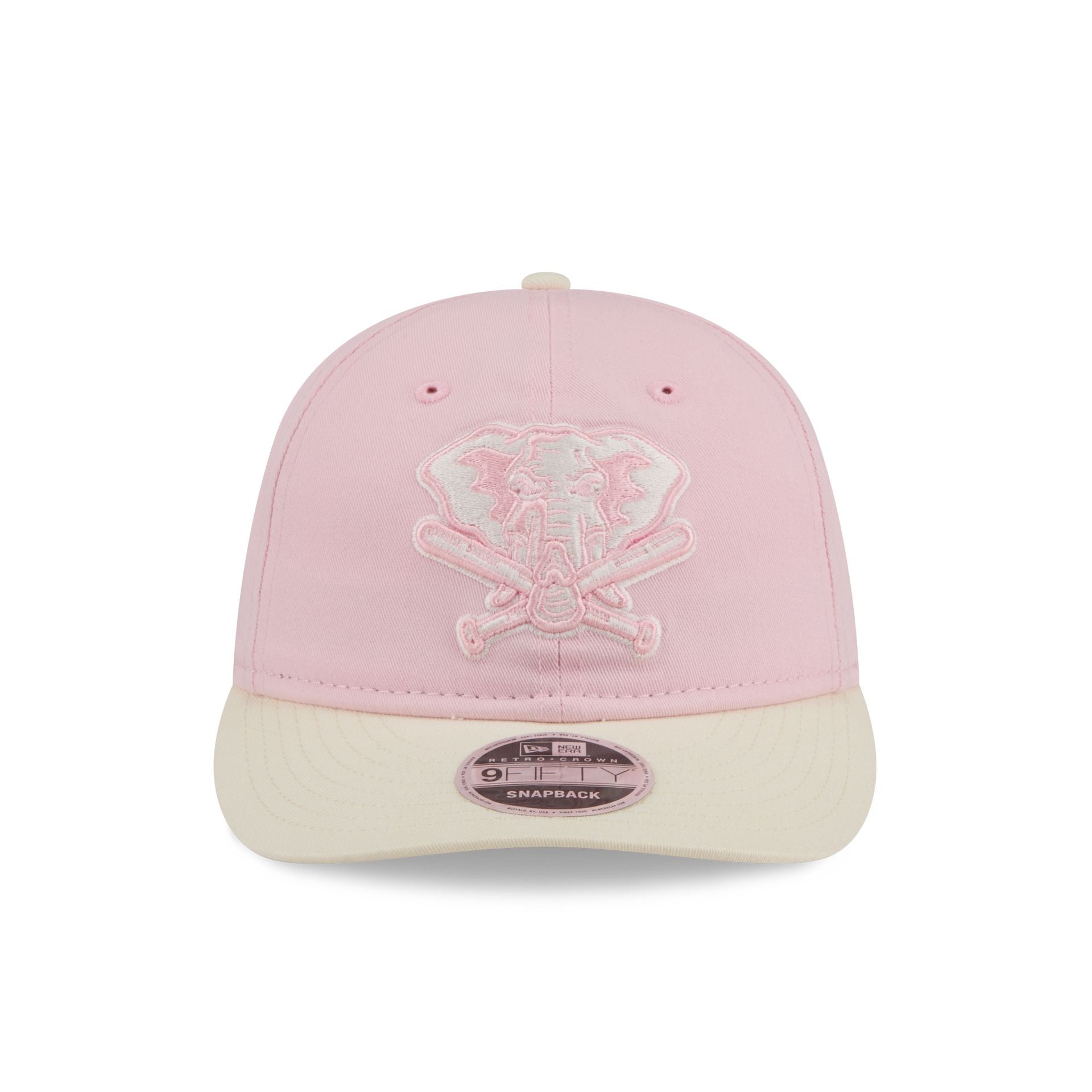 Alternative view of Athletics Light Pink Retro Crown 9Fifty Snapback Hat