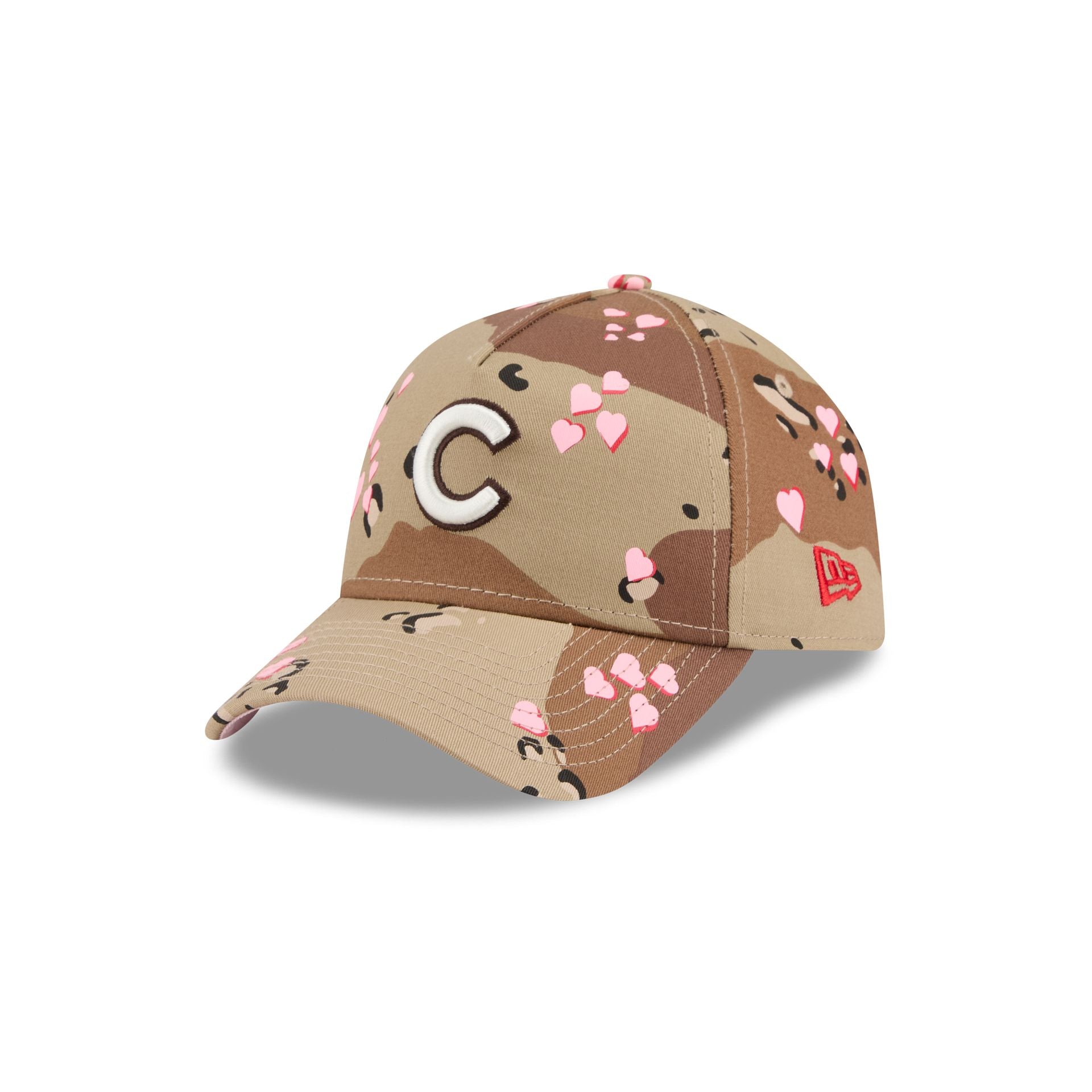Chicago Cubs Camo Hearts 9Forty A-Frame Snapback Hat