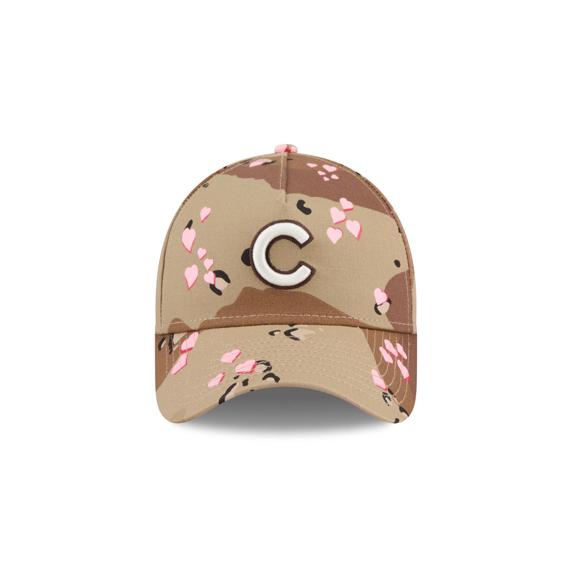 Alternative view of Chicago Cubs Camo Hearts 9Forty A-Frame Snapback Hat
