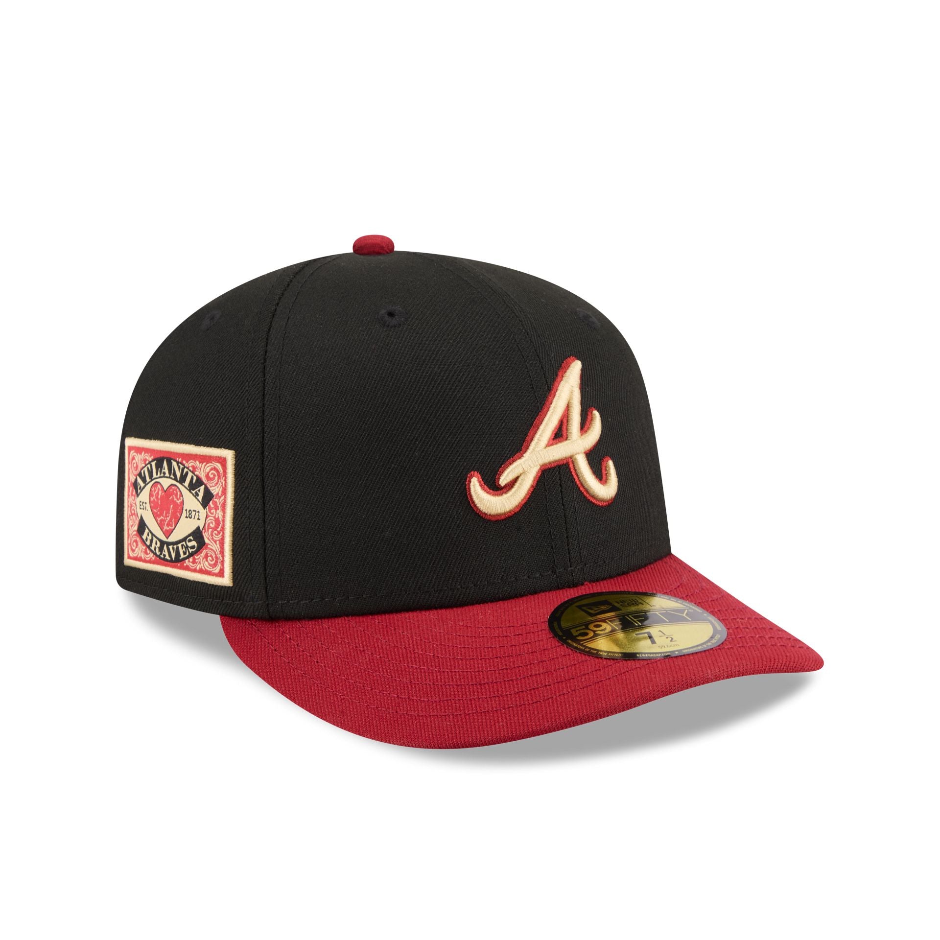 Atlanta Braves Team Cards 59Fifty Fitted Hat
