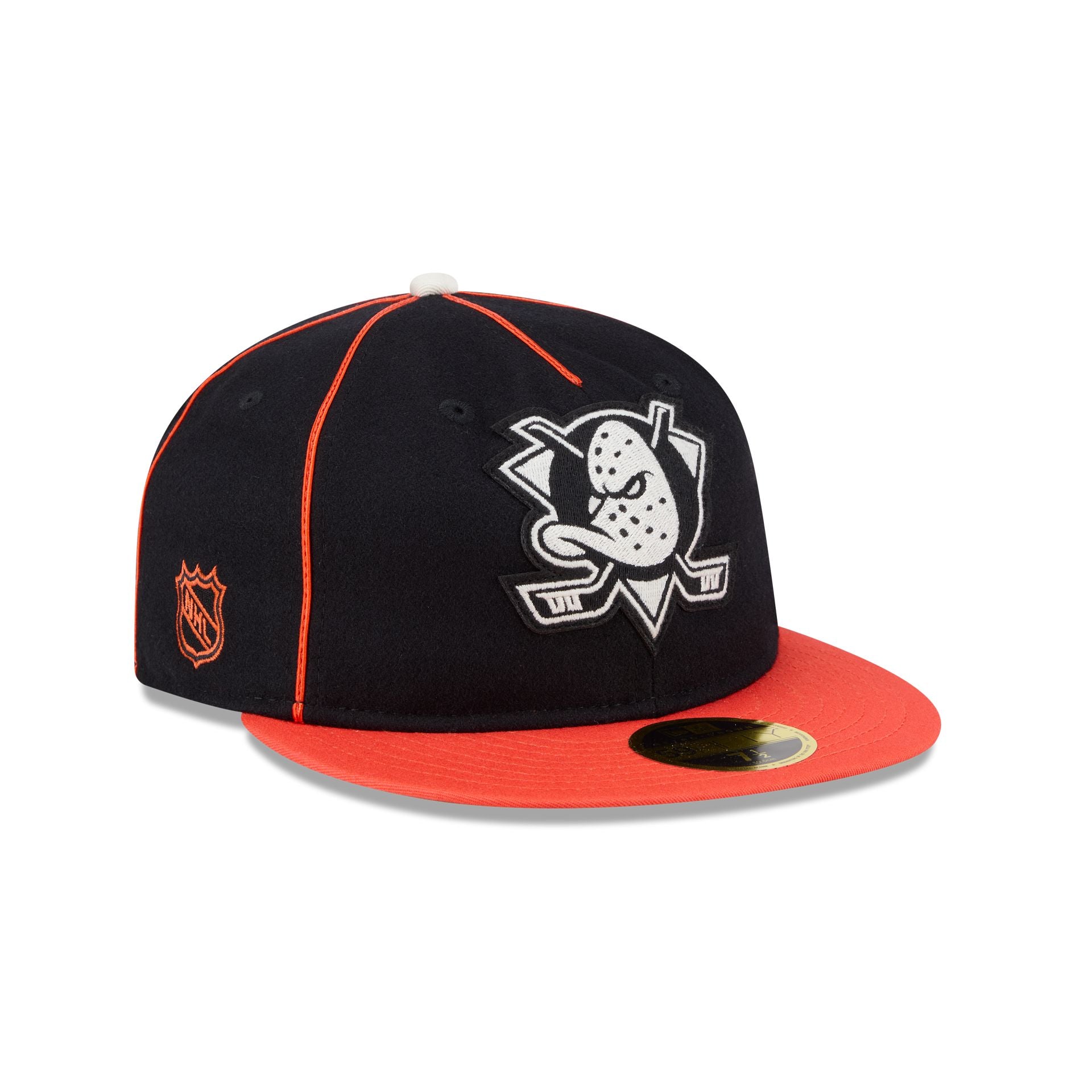 Anaheim Ducks Felt Logo Retro Crown 59Fifty Fitted Hat
