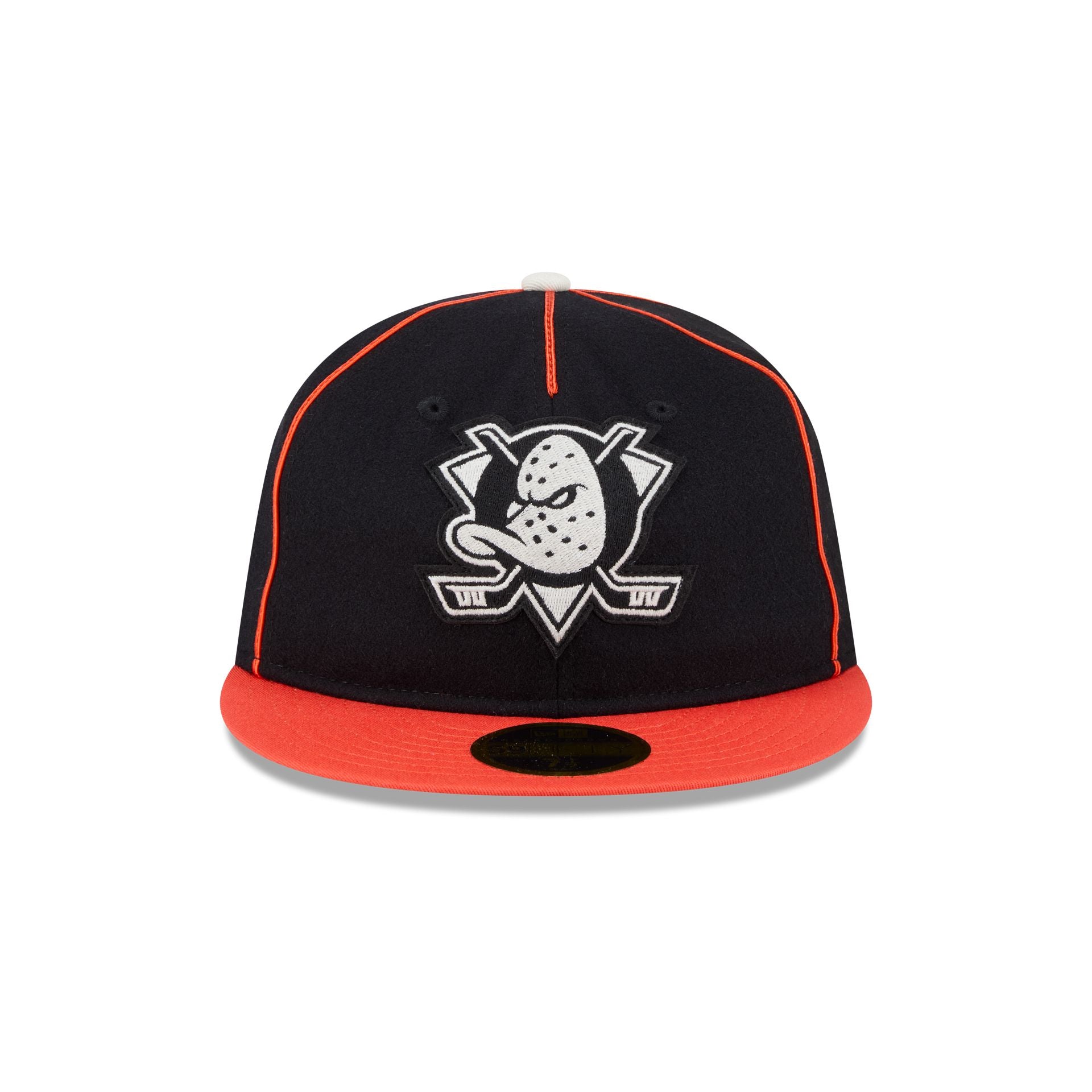 Alternative view of Anaheim Ducks Felt Logo Retro Crown 59Fifty Fitted Hat