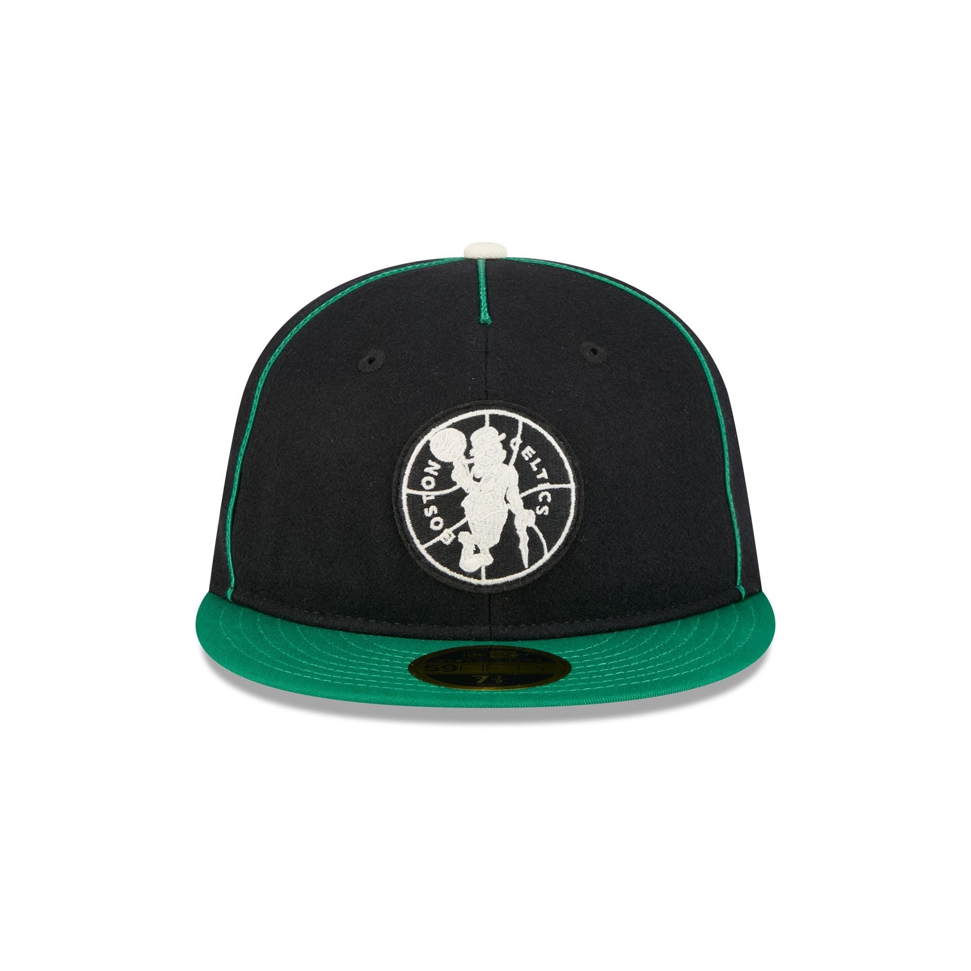 Alternative view of Boston Celtics Felt Logo Retro Crown 59Fifty Fitted Hat
