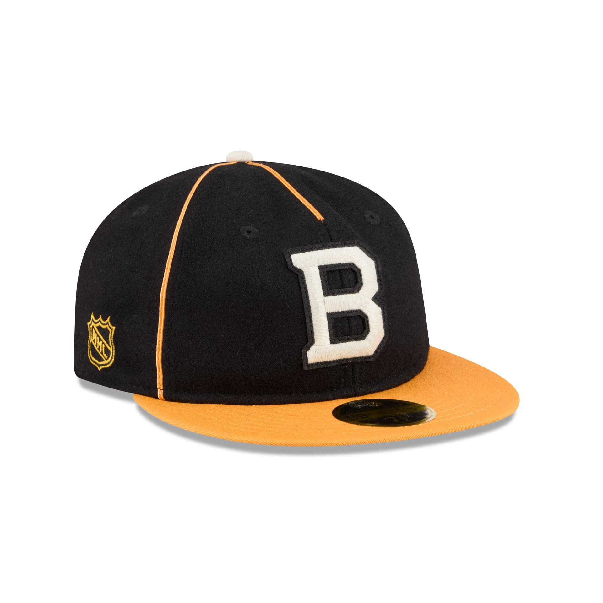 Boston Bruins Felt Logo Retro Crown 59Fifty Fitted Hat