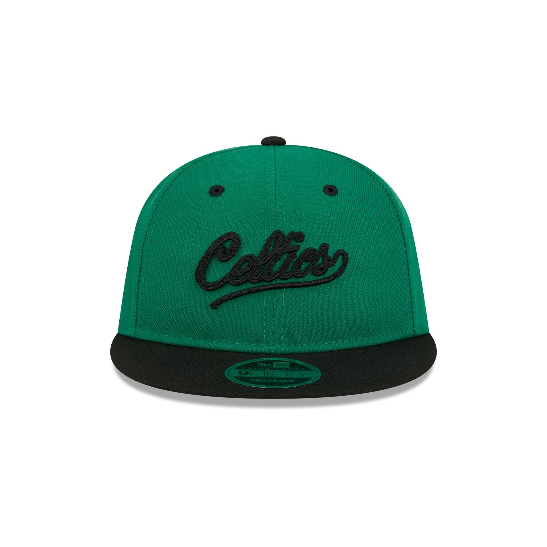 Alternative view of Boston Celtics Chainstitch Script Retro Crown 9Fifty Snapback Hat