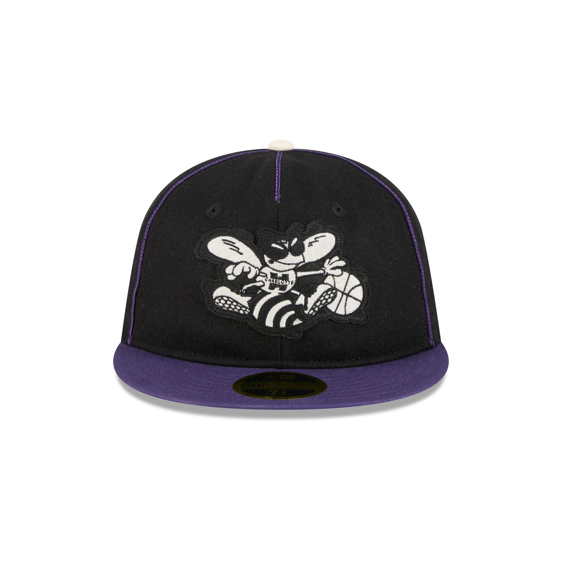 Alternative view of Charlotte Hornets Felt Logo Retro Crown 59Fifty Fitted Hat