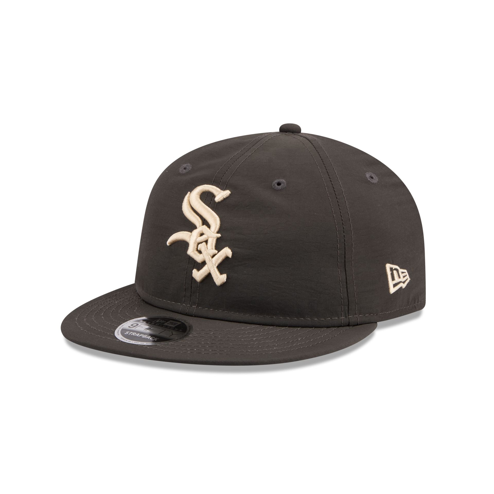 Chicago White Sox Three Looms Nylon Black Retro Crown 9Fifty Adjustable Hat