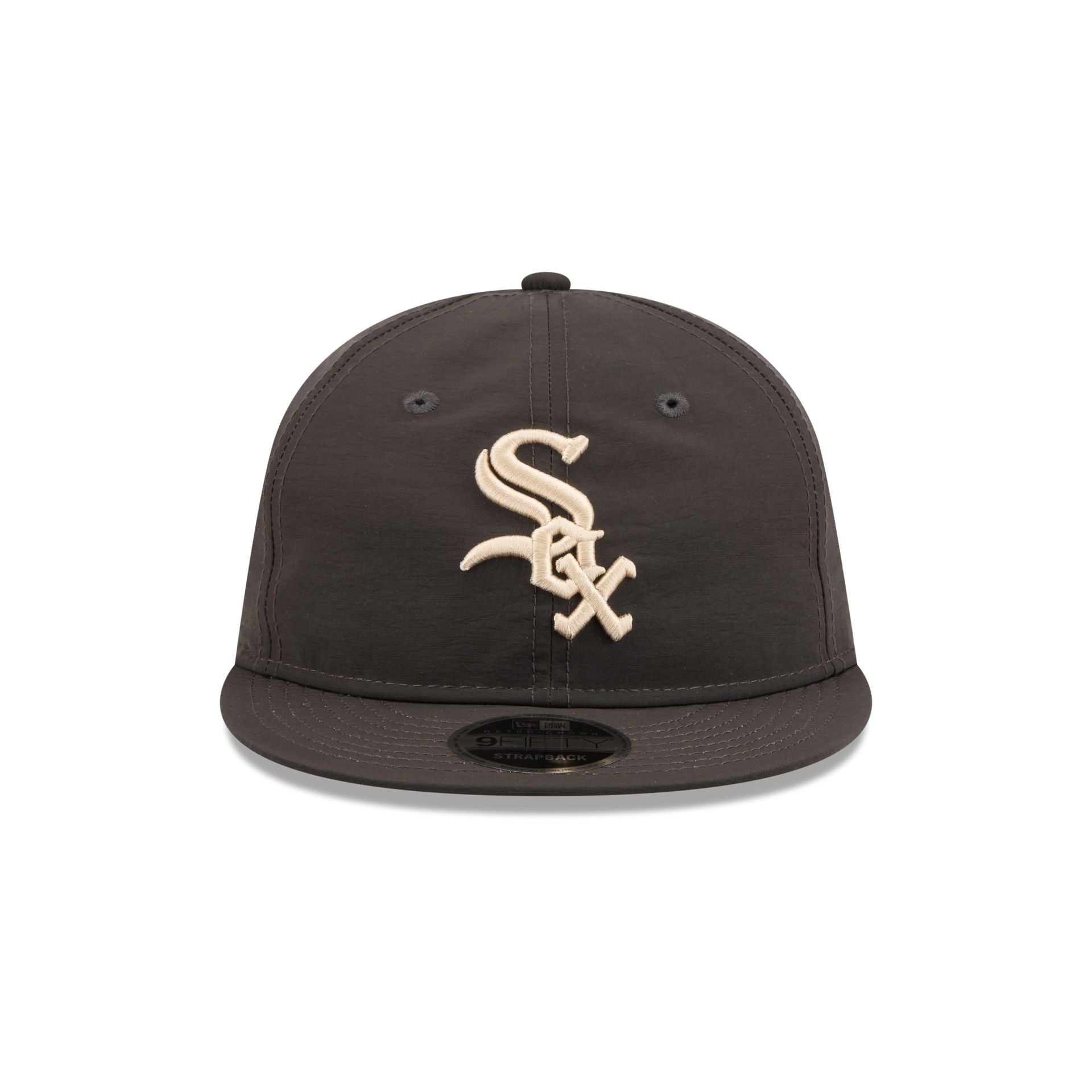 Alternative view of Chicago White Sox Three Looms Nylon Black Retro Crown 9Fifty Adjustable Hat