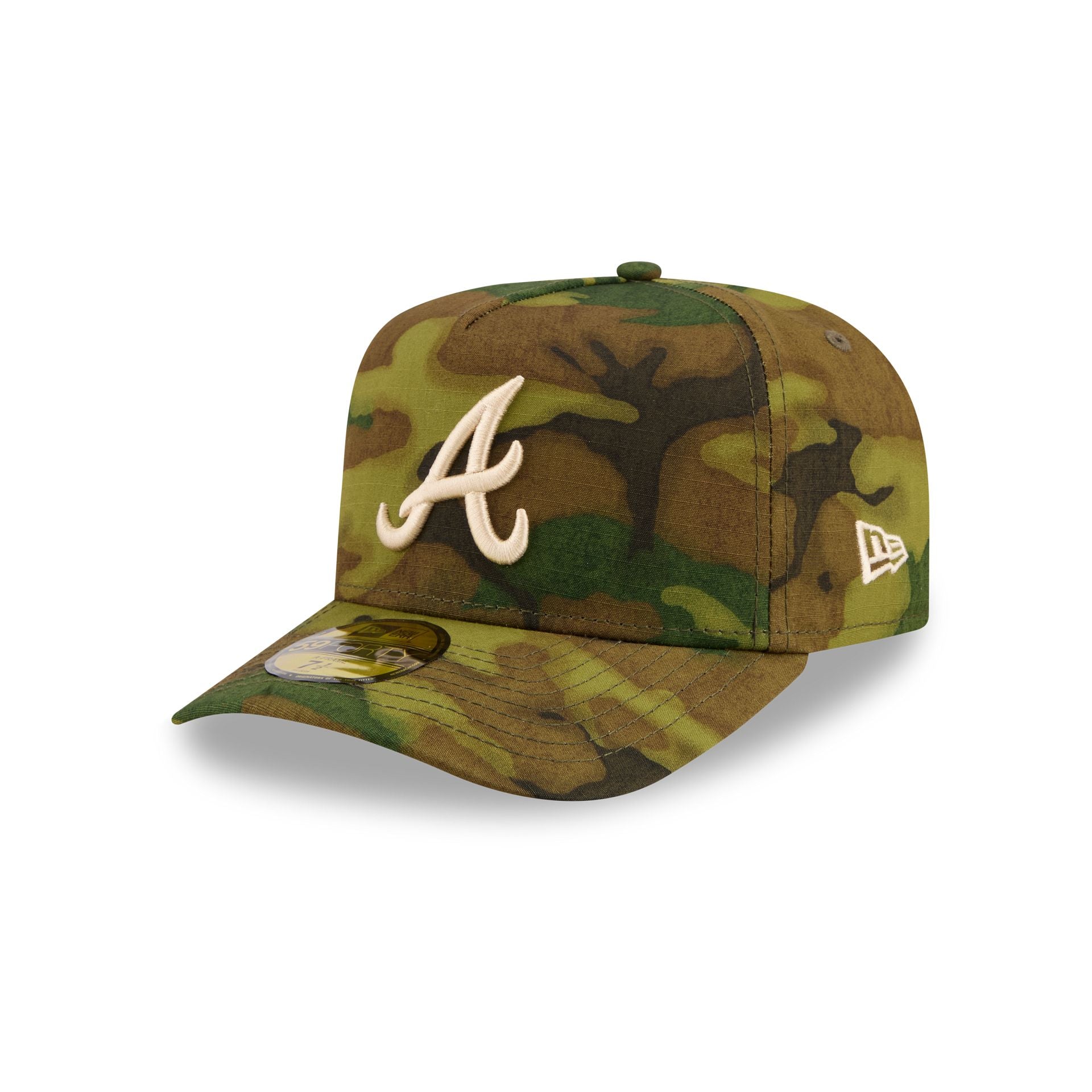 Atlanta Braves Three Looms Ripstop Camo 59Forty Fitted Hat