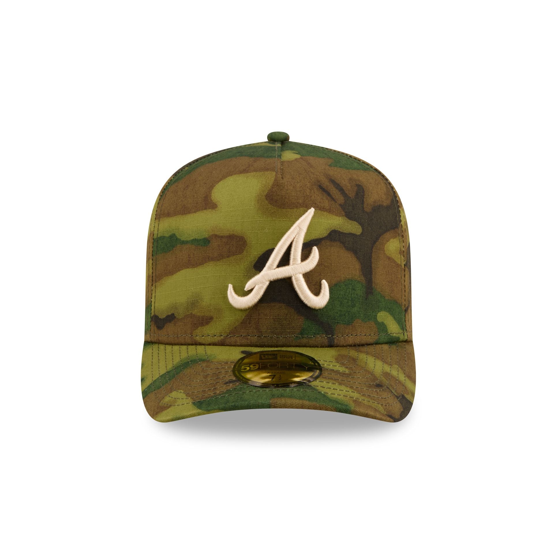 Alternative view of Atlanta Braves Three Looms Ripstop Camo 59Forty Fitted Hat