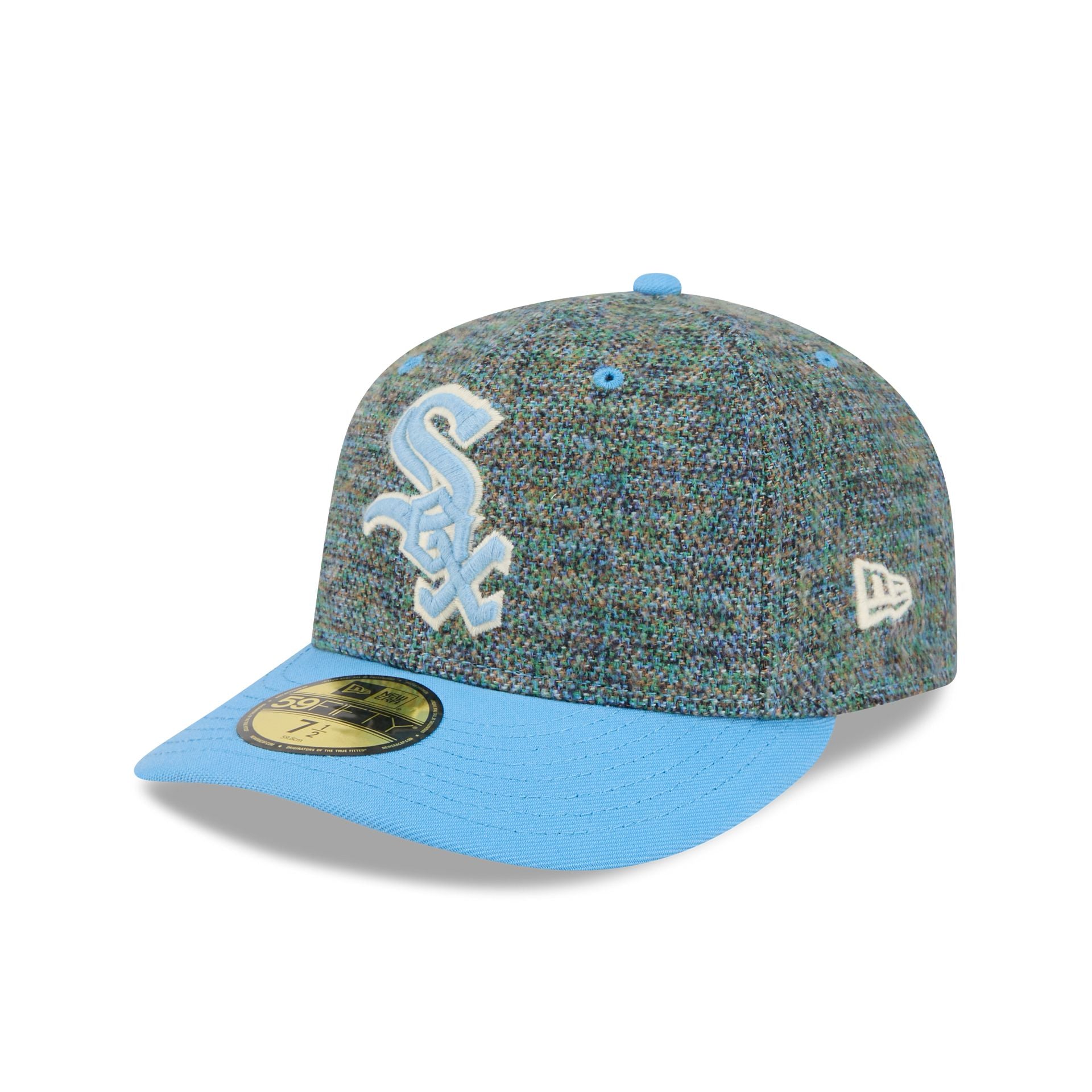 Chicago White Sox Three Looms Tweedy Cotton Radiant Blue 59Fifty Fitted Hat