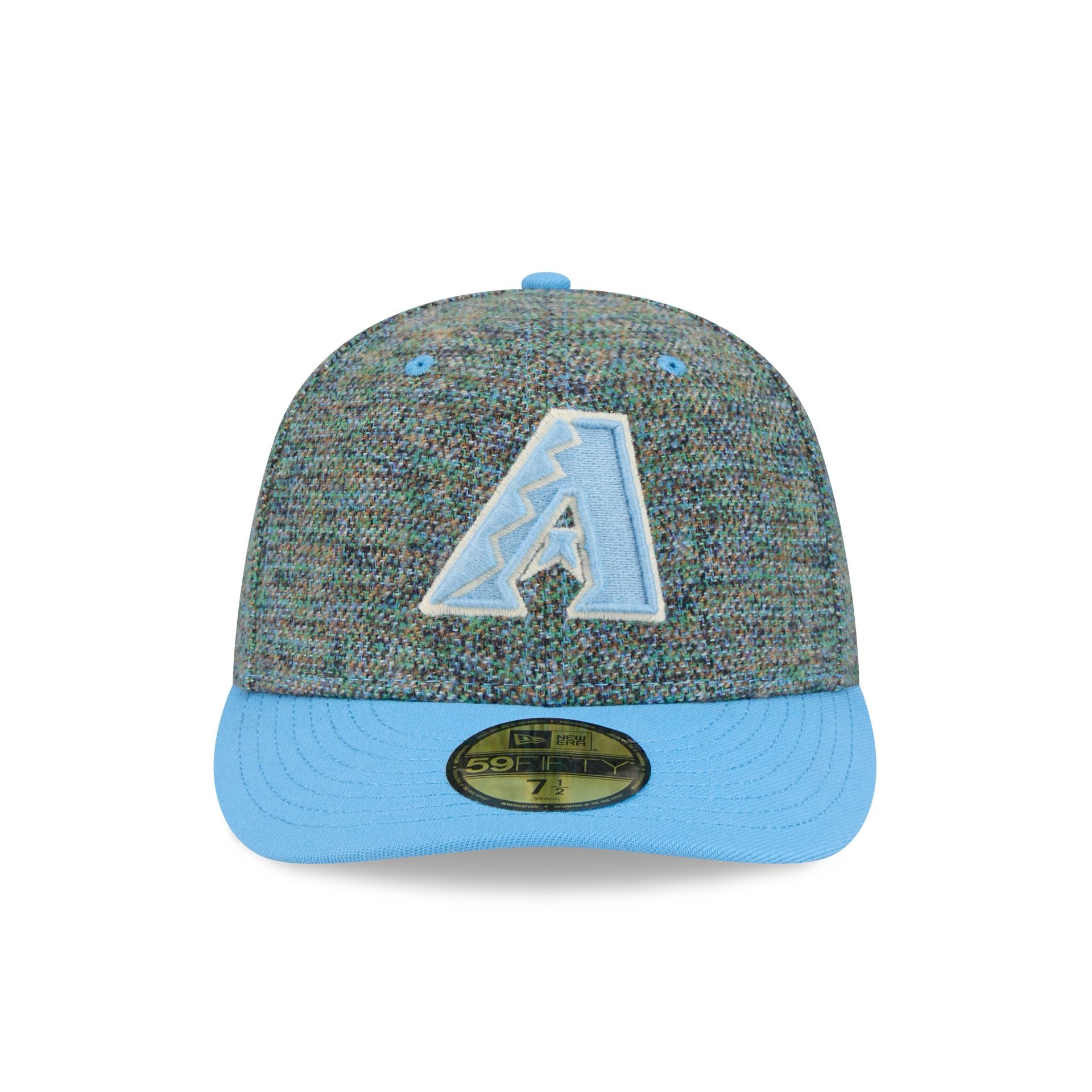 Alternative view of Arizona Diamondbacks Three Looms Tweedy Cotton Radiant Blue 59Fifty Fitted Hat