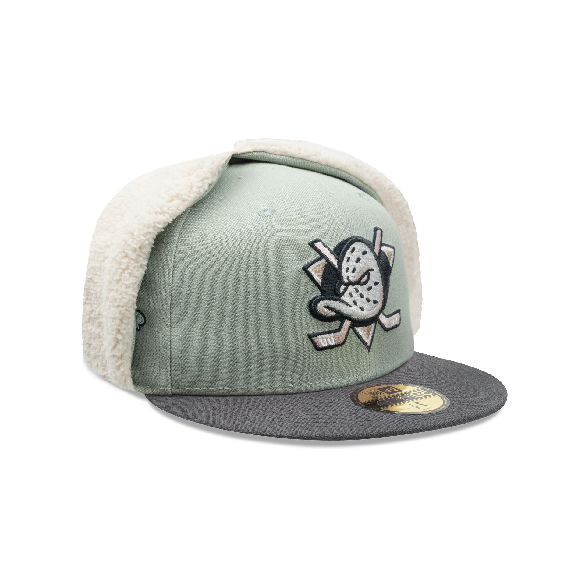 Anaheim Ducks Patches Mint Dog Ear 59Fifty Fitted Hat - Image 5