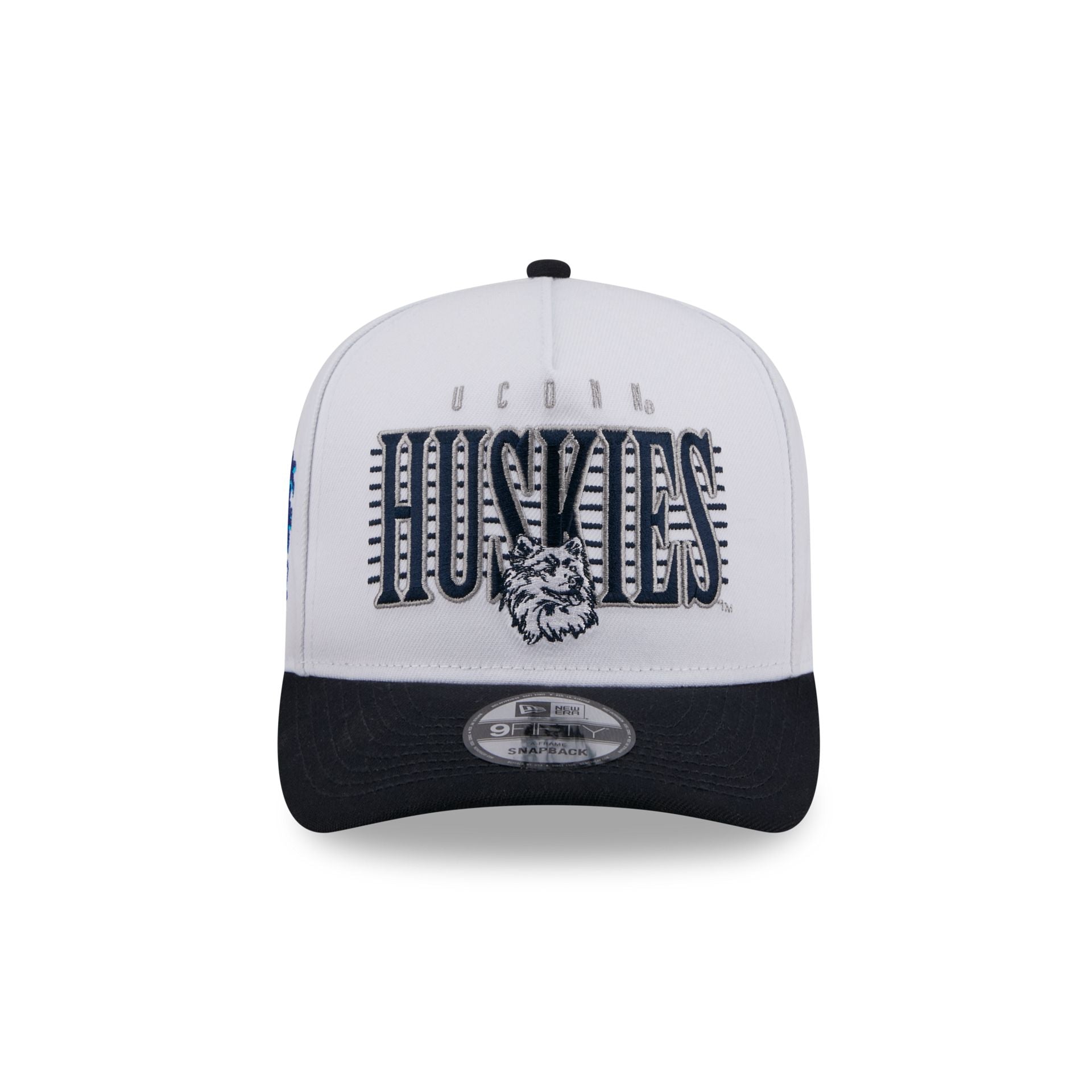 Alternative view of Connecticut Huskies March Madness College Vault White 9Fifty A-Frame Snapback Hat