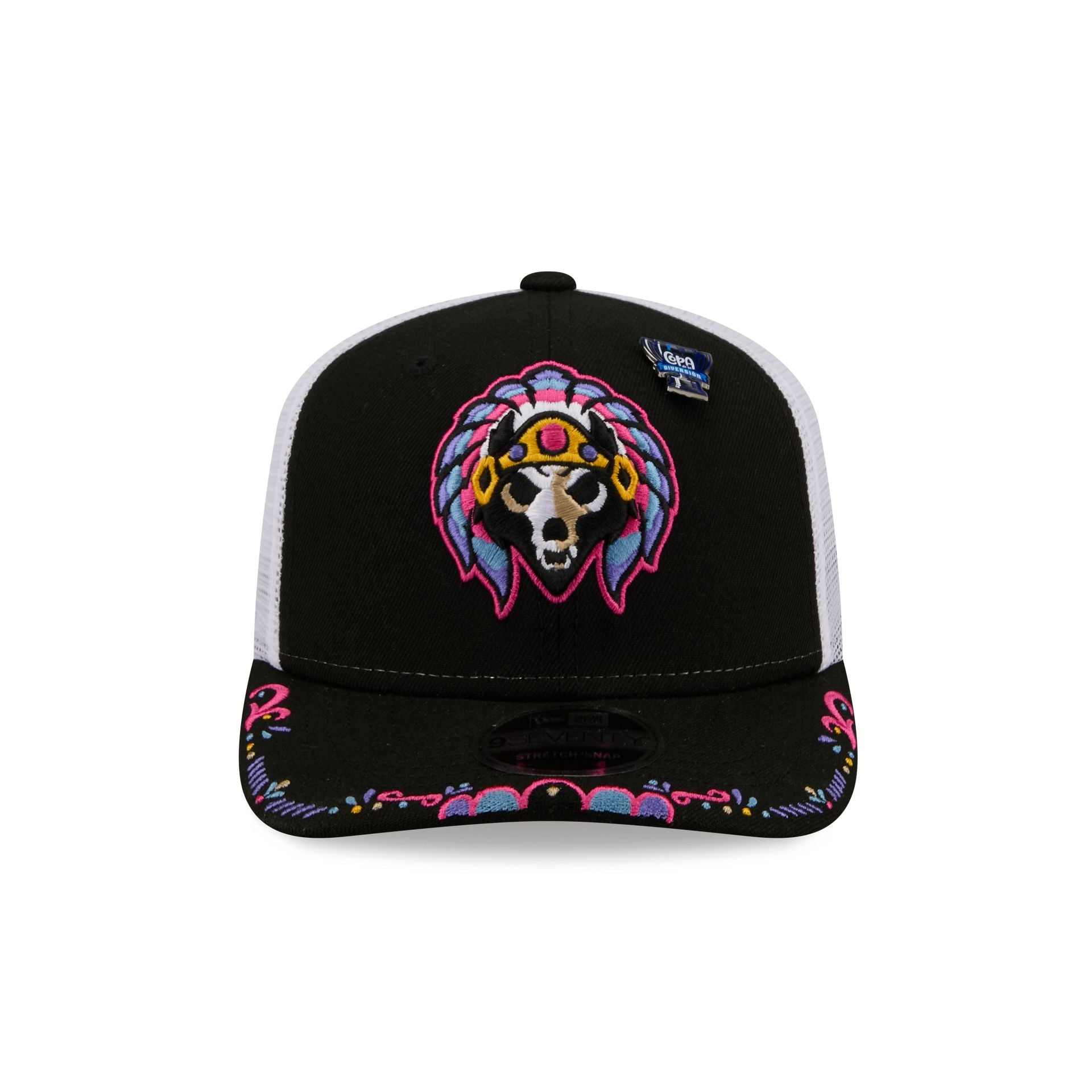 Alternative view of El Paso Chihuahuas 2026 Copa De La DiversióN Alt 9Seventy Trucker Hat