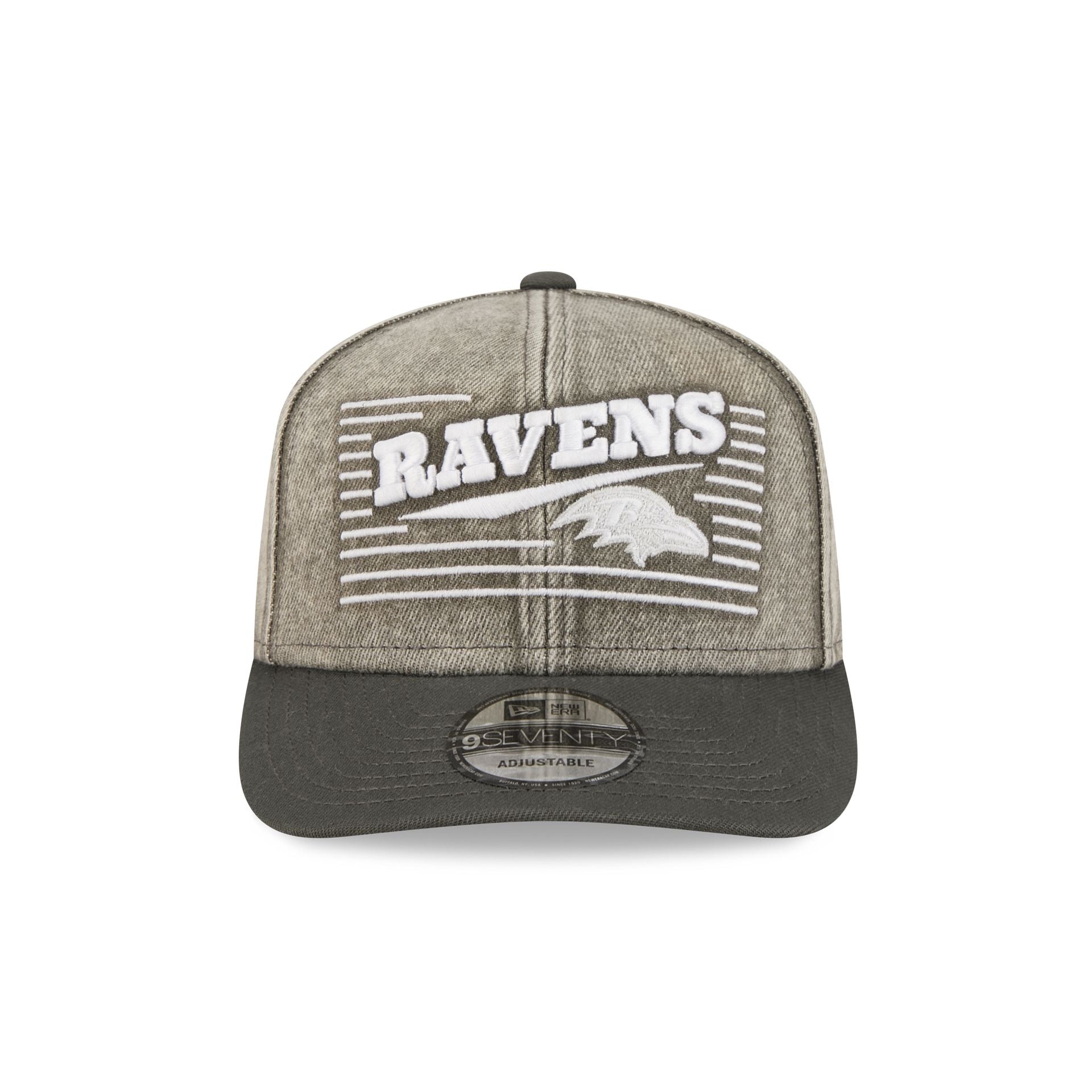 Alternative view of Baltimore Ravens Washed Denim 9Seventy Adjustable Hat