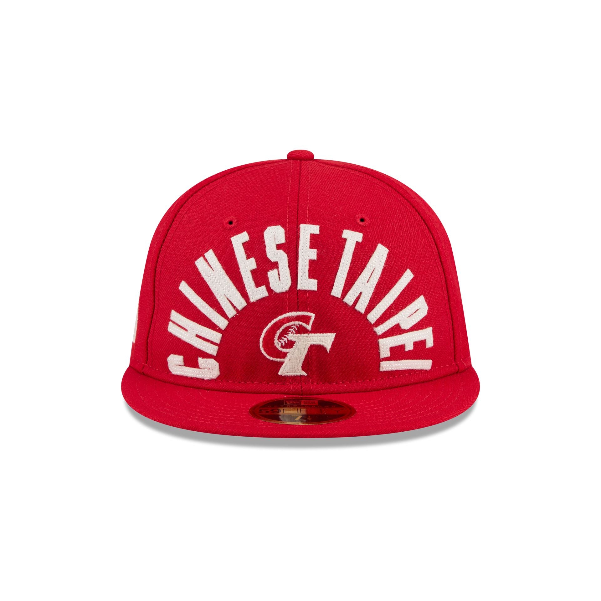 Alternative view of Chinese Taipei Classic Script Retro Crown 59Fifty Fitted Hat