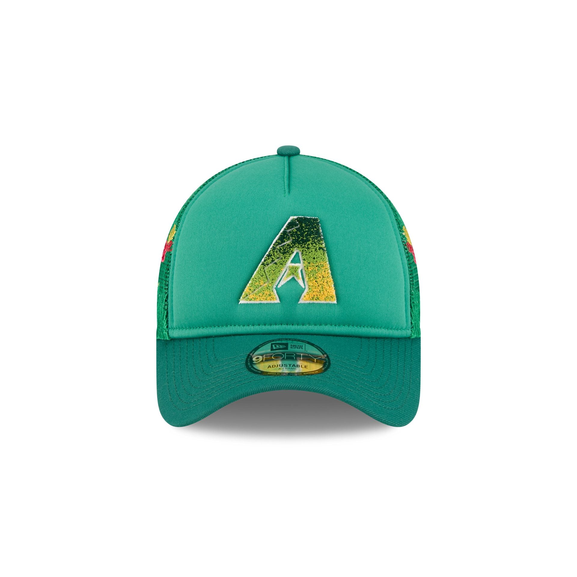 Alternative view of Arizona Diamondbacks Gradient Logo 9Forty A-Frame Trucker Hat