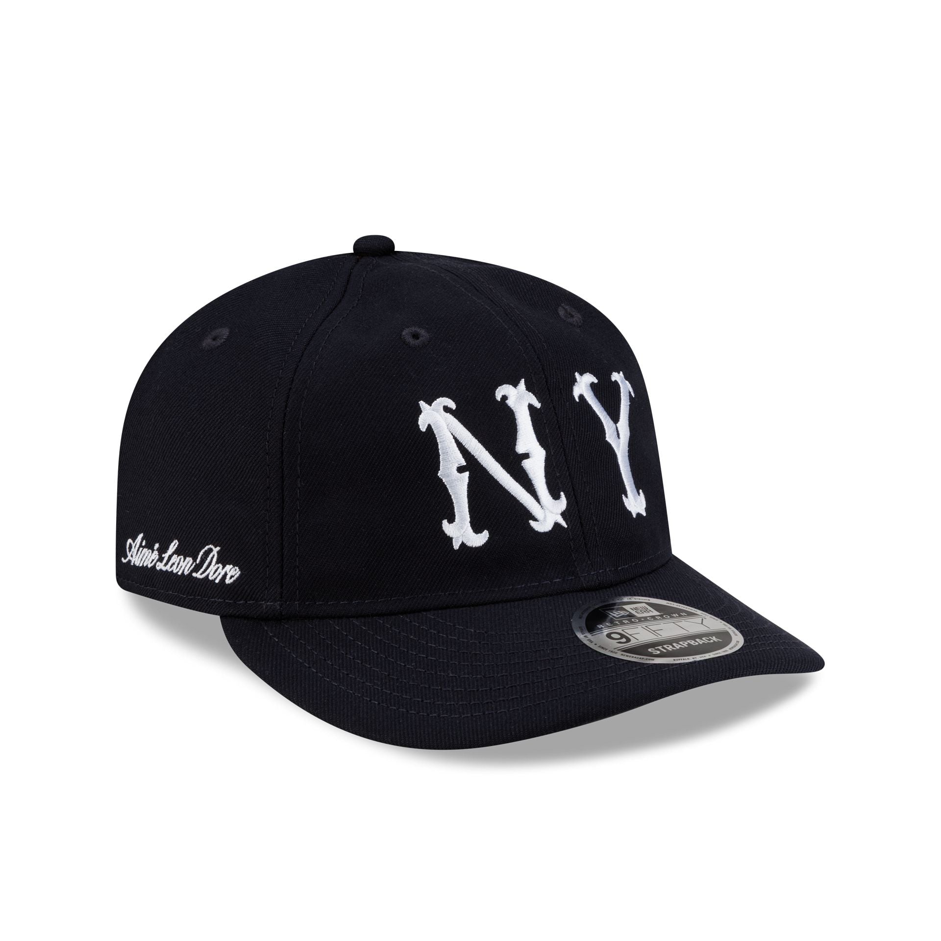 Aimé Leon Dore New York Highlanders Navy Retro Crown 9Fifty Strapback Hat