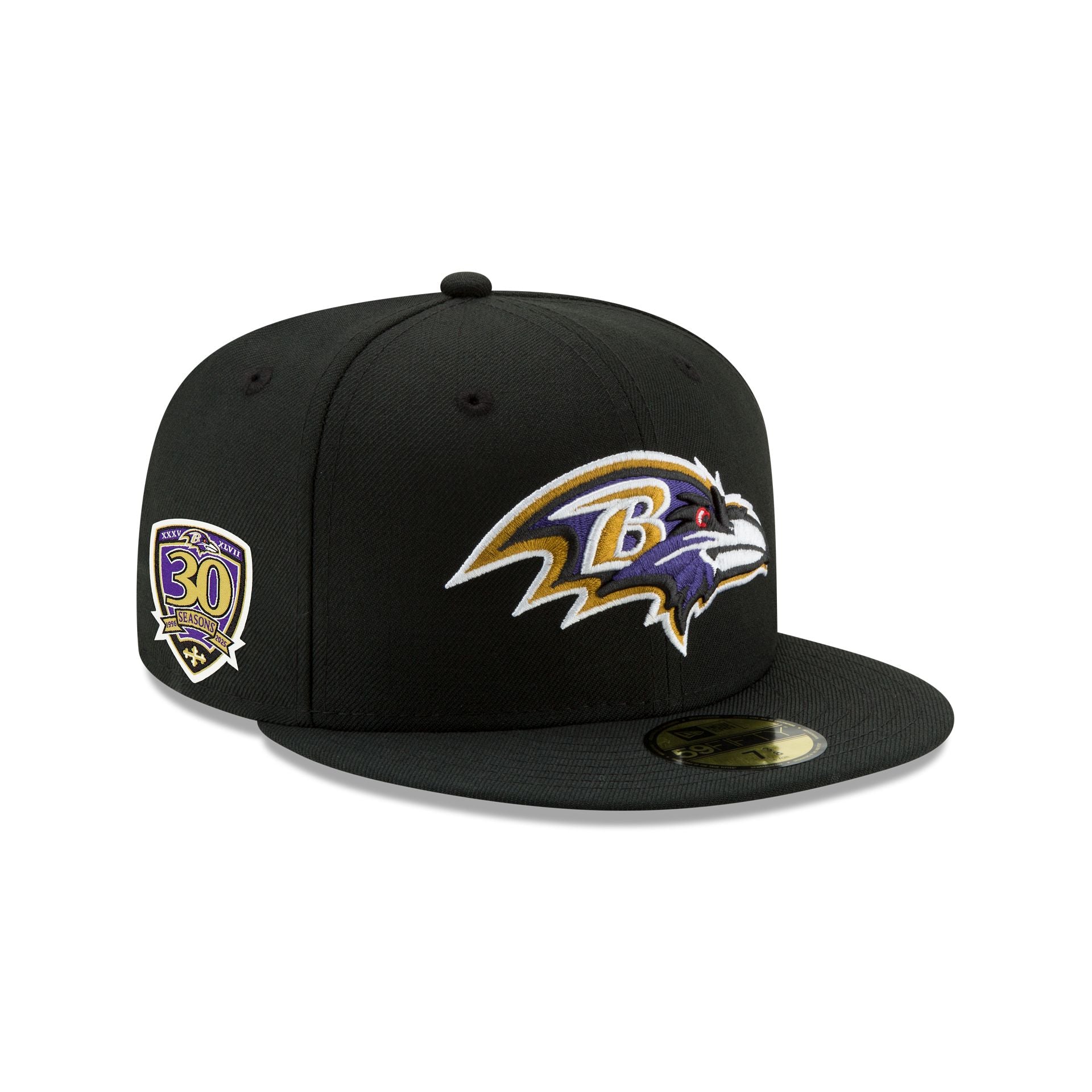 Baltimore Ravens 30Th Anniversary 59Fifty Fitted Hat