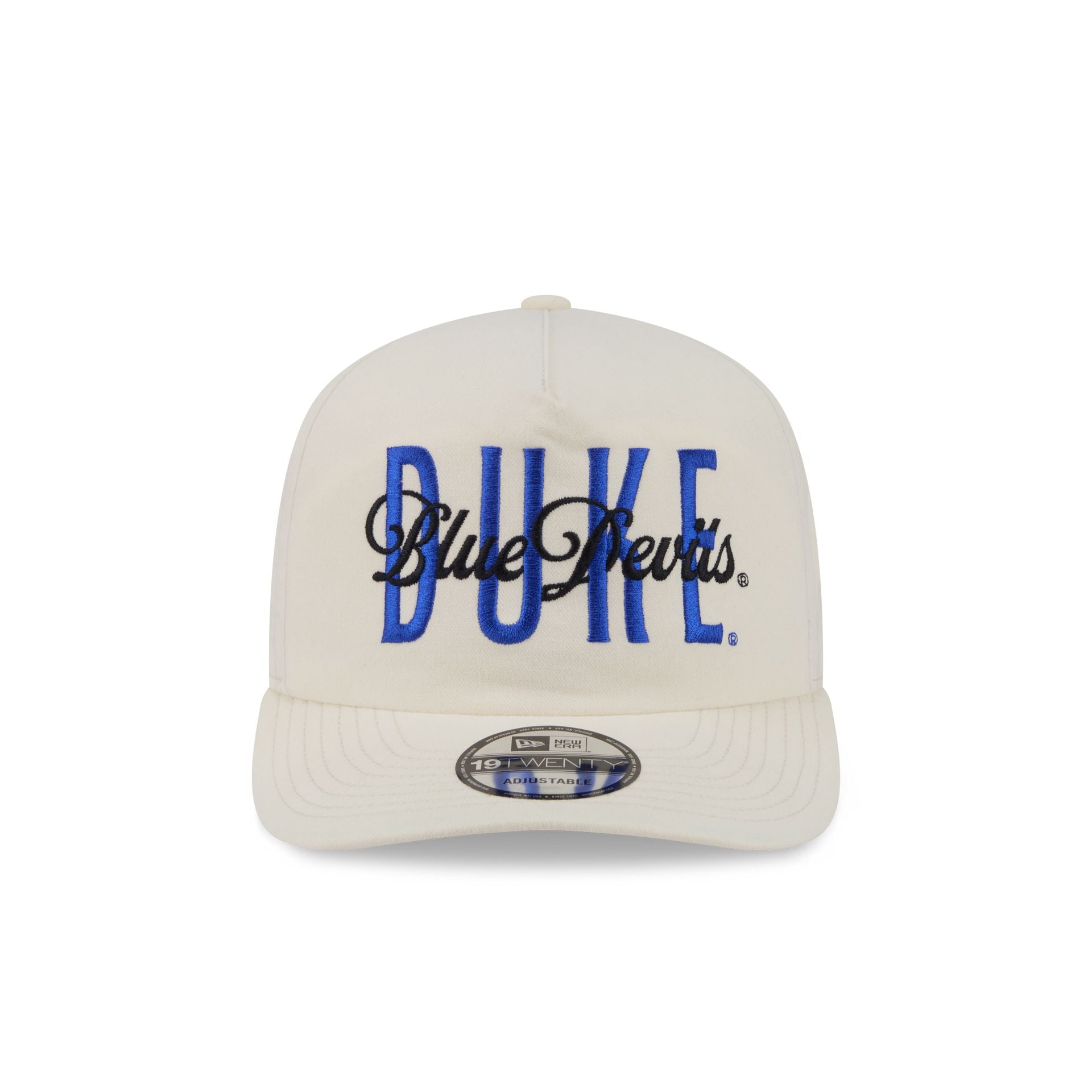 Alternative view of Duke Blue Devils Collegiate Script Ivory 19Twenty Snapback Hat