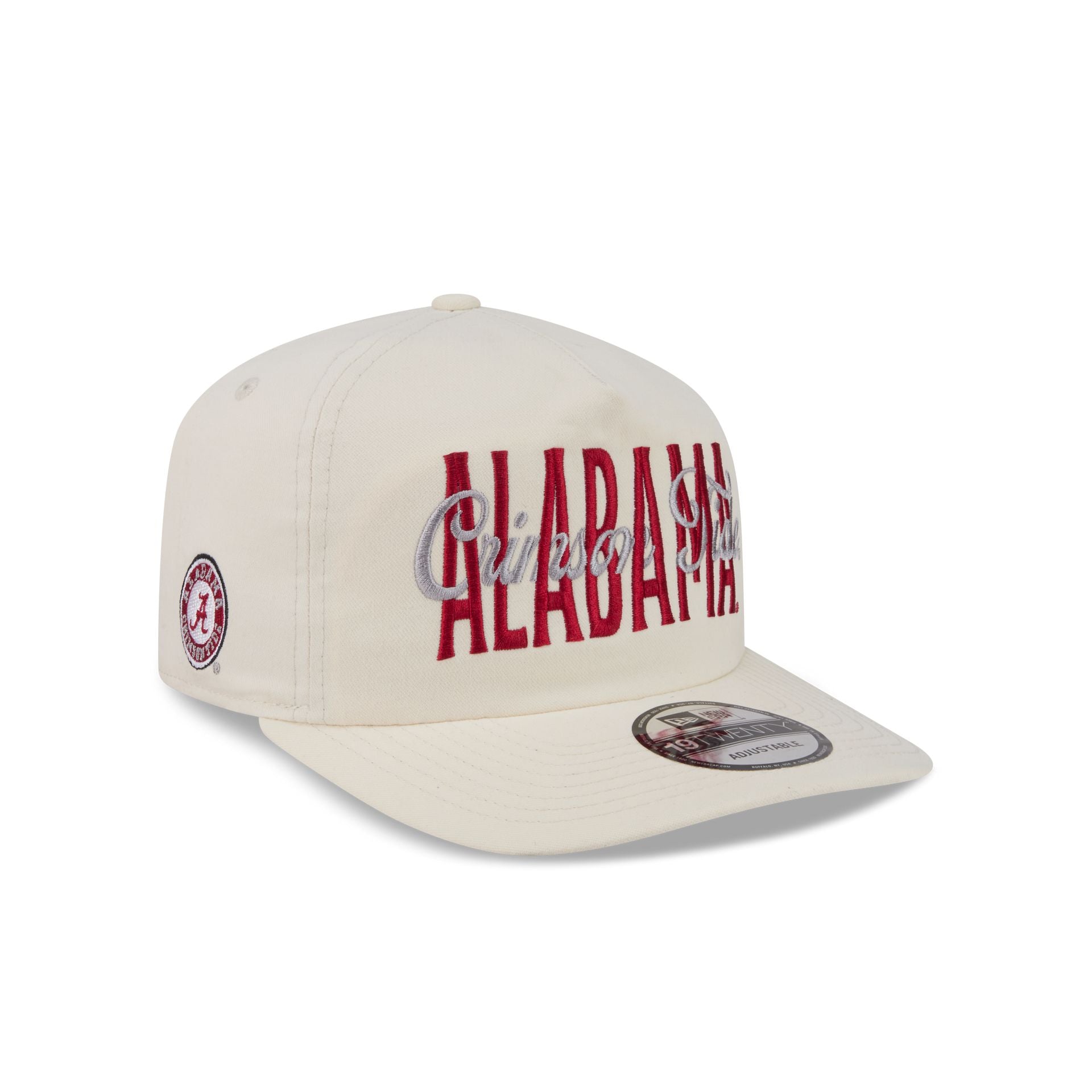 Alabama Crimson Tide Collegiate Script Ivory 19Twenty Snapback Hat