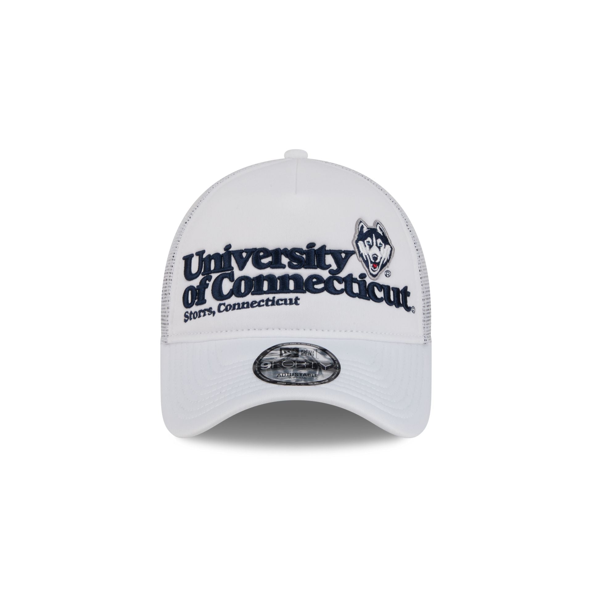 Alternative view of Connecticut Huskies Collegiate City, State 9Forty A-Frame Trucker Hat