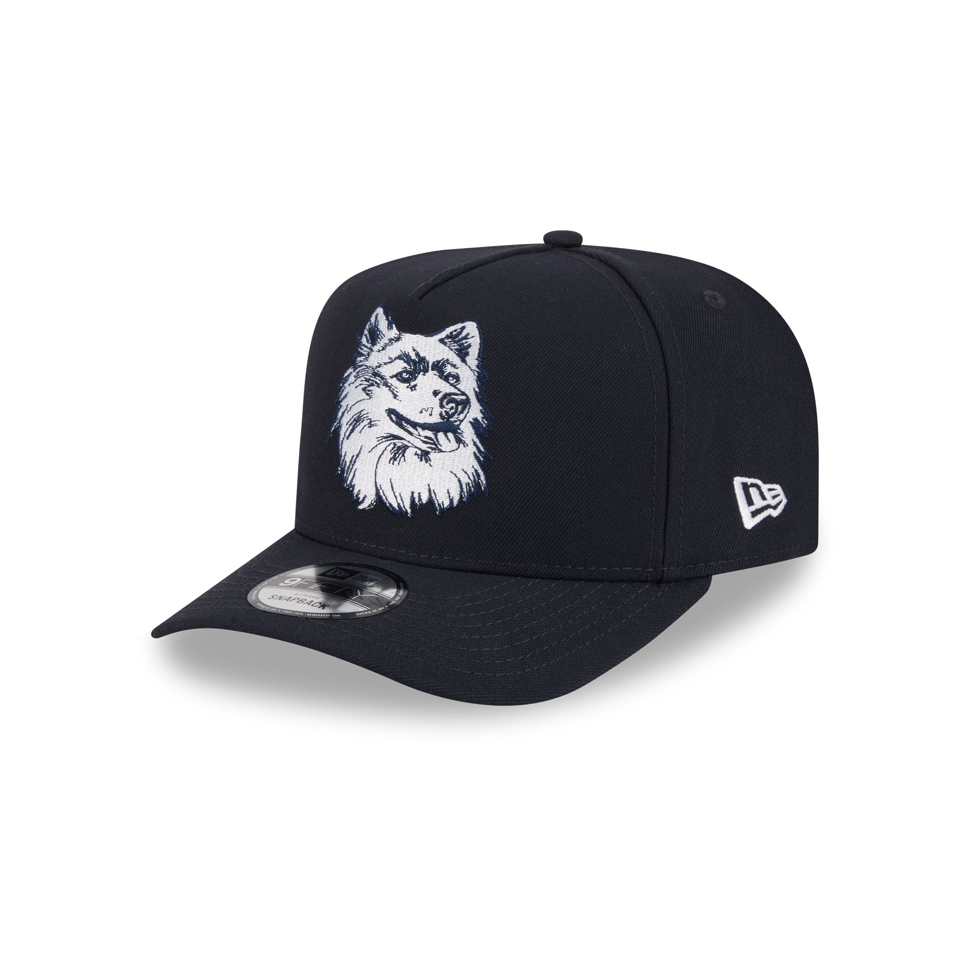 Connecticut Huskies Collegiate Side Patch 9Fifty A-Frame Snapback Hat - Image 3