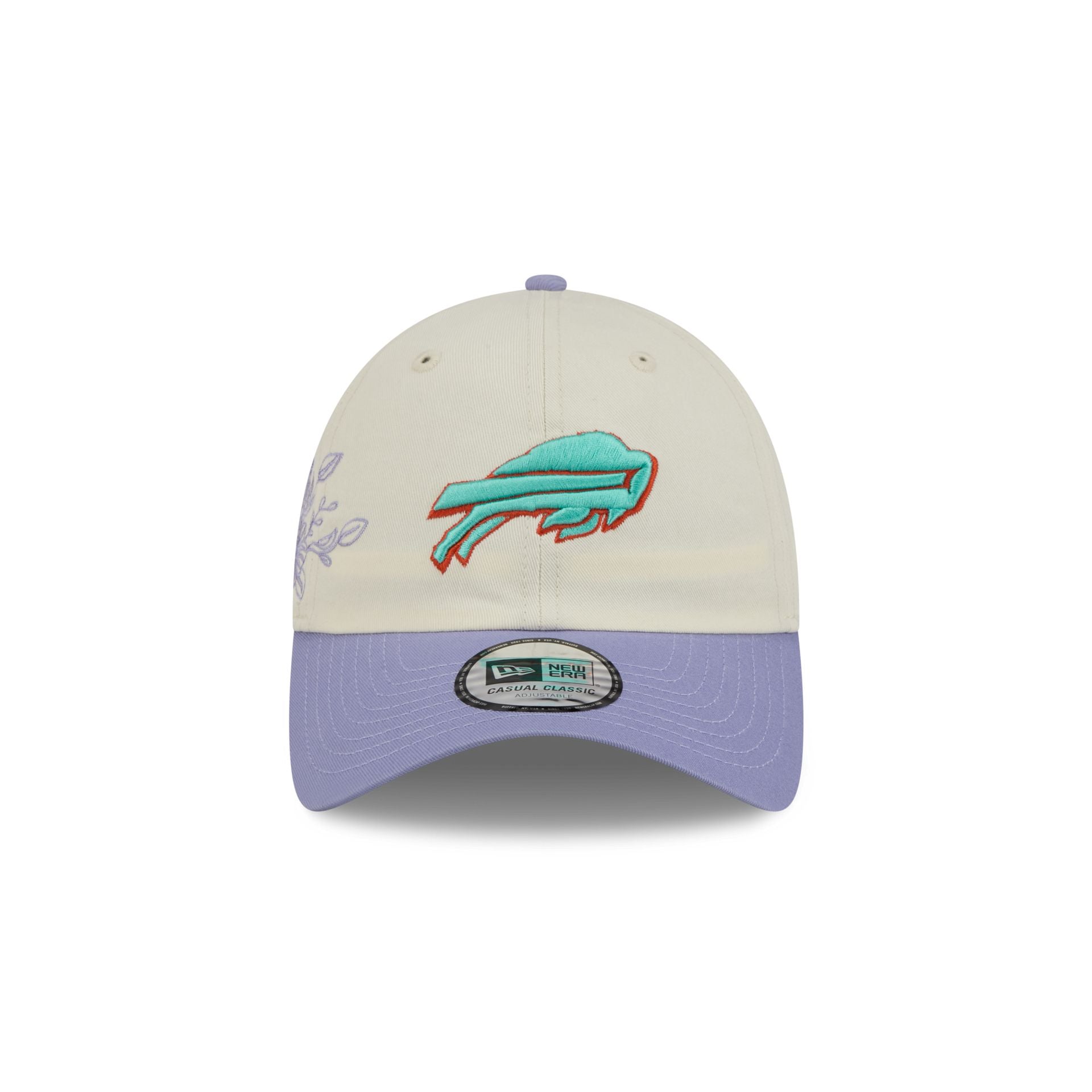 Alternative view of Buffalo Bills Lavender Flowers Casual Classic Adjustable Hat