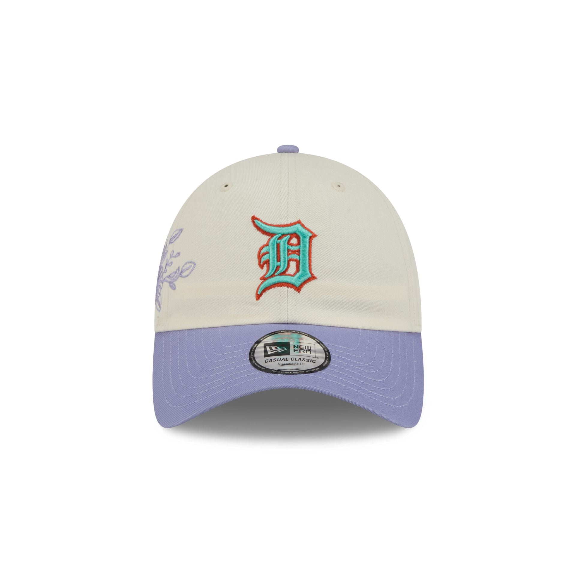 Alternative view of Detroit Tigers Lavender Flowers Casual Classic Adjustable Hat