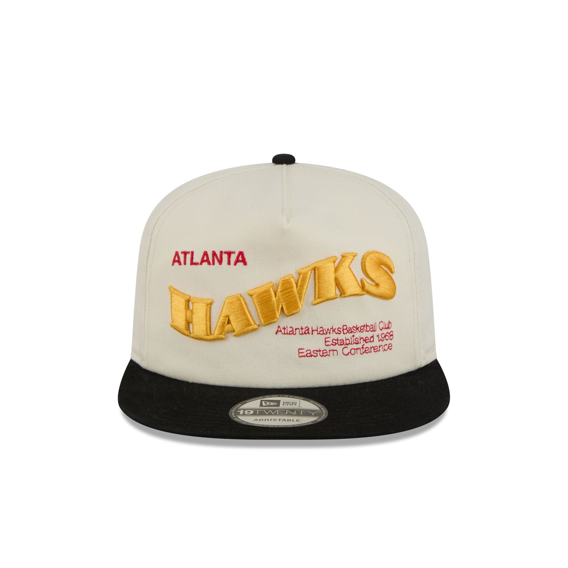 Alternative view of Atlanta Hawks Conference Script Chrome White 19Twenty Adjustable Hat
