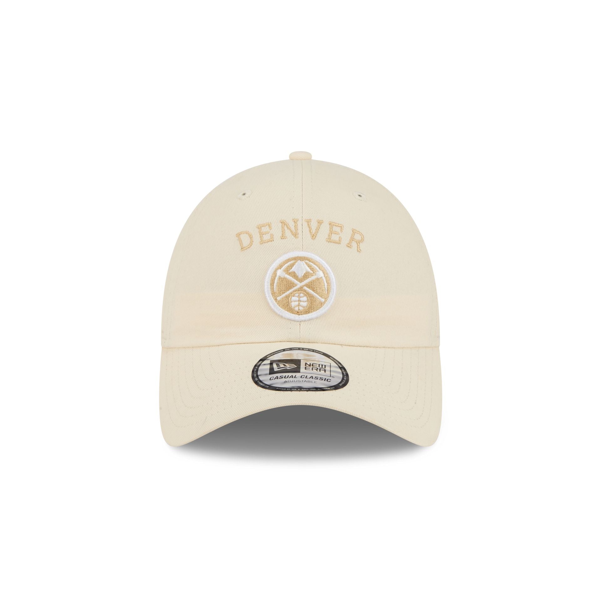 Alternative view of Denver Nuggets Team Logo Cream Casual Classic Adjustable Hat