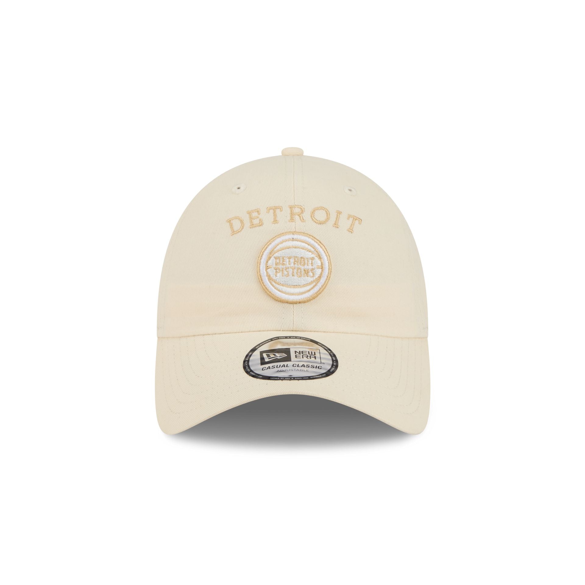Alternative view of Detroit Pistons Team Logo Cream Casual Classic Adjustable Hat
