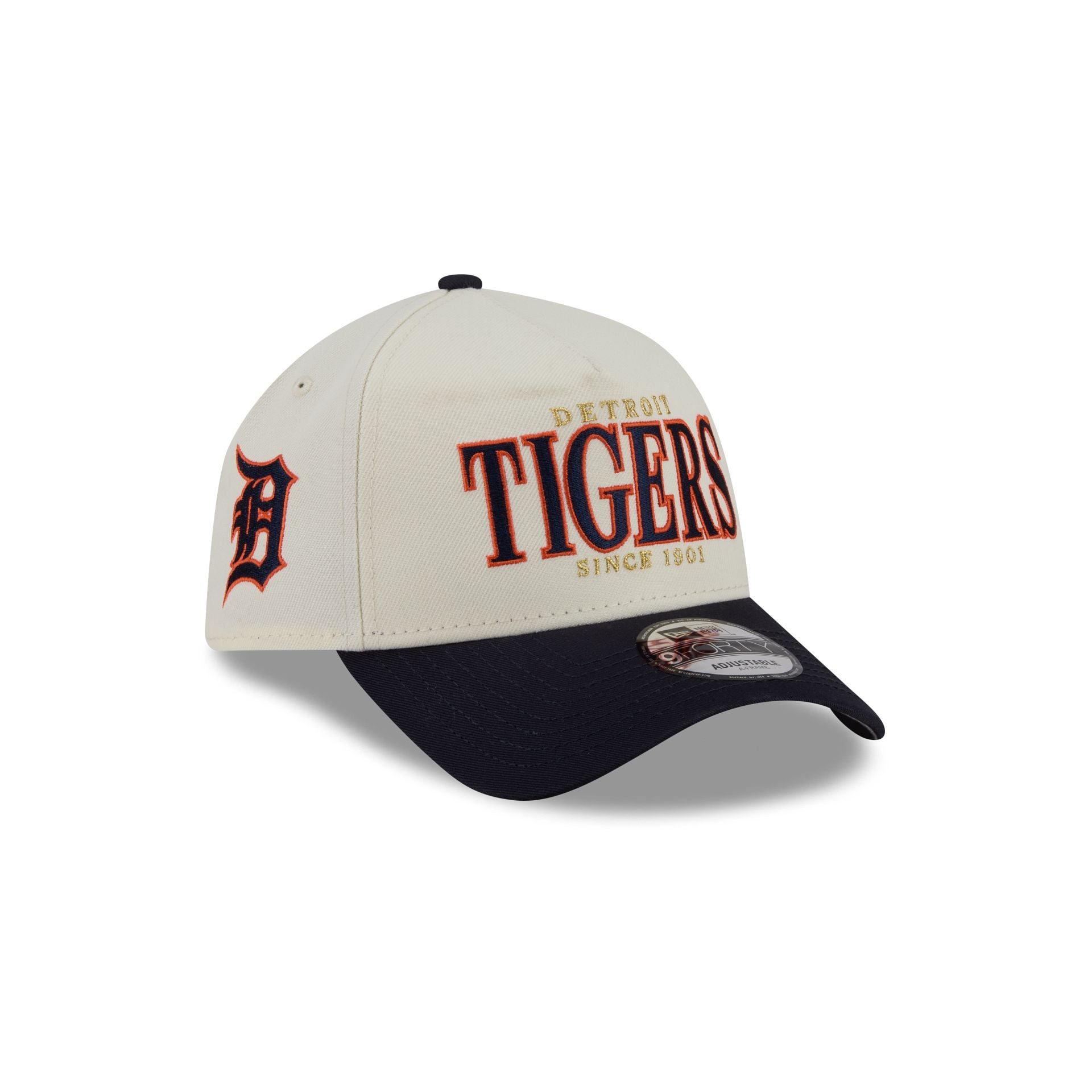 Detroit Tigers Opening Day Chrome White 9Forty A-Frame Snapback Hat