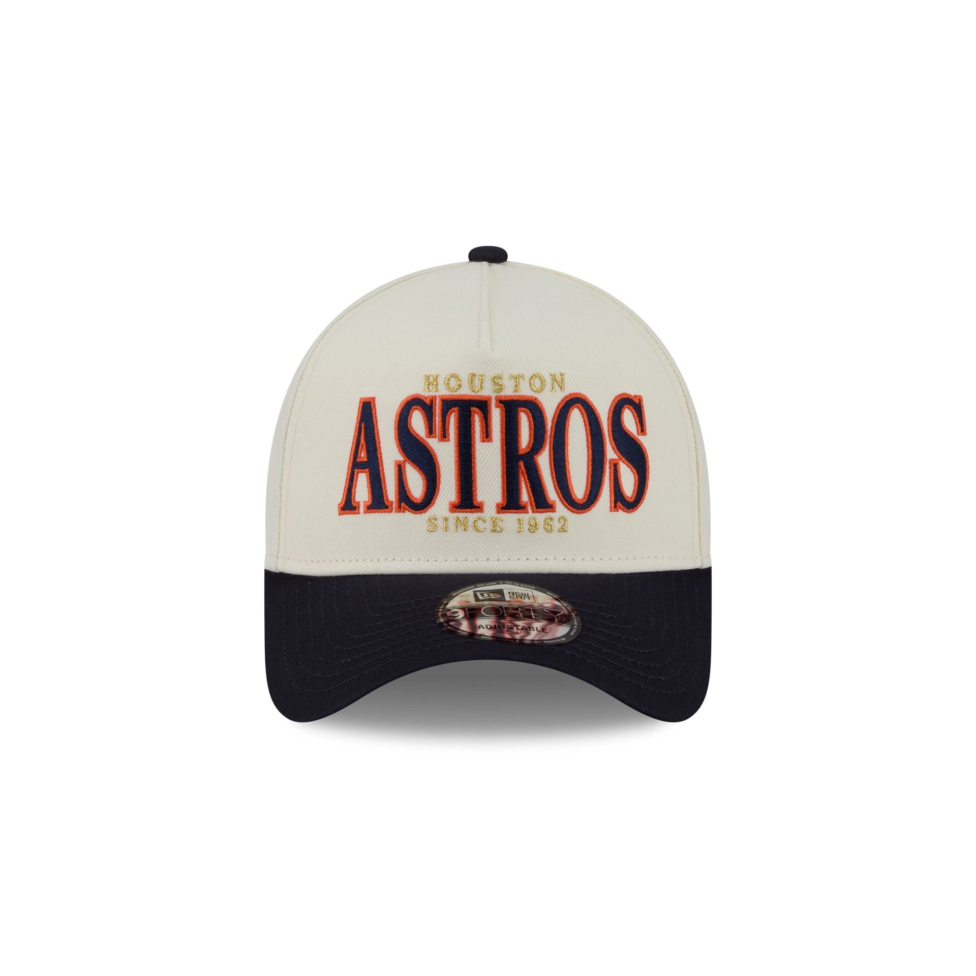 Alternative view of Houston Astros Opening Day Chrome White 9Forty A-Frame Snapback Hat