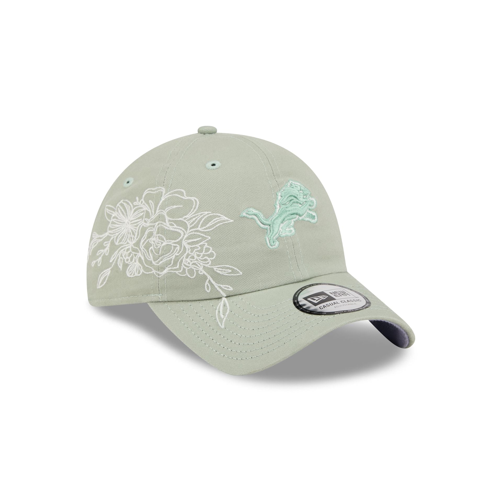 Detroit Lions Stitched Flowers Casual Classic Adjustable Hat