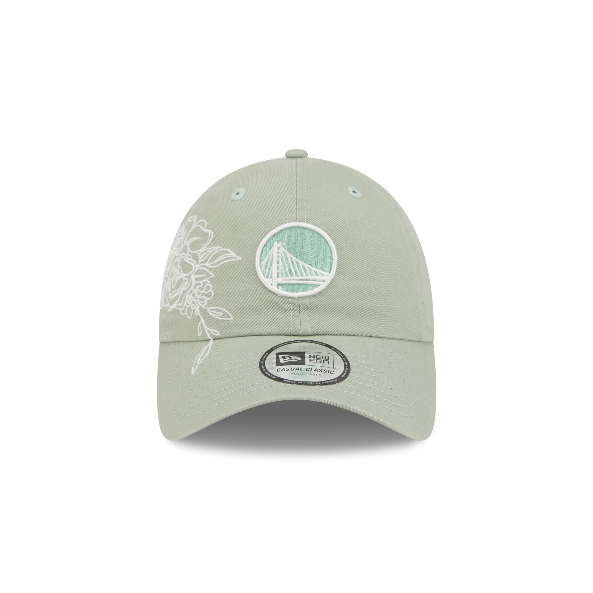 Alternative view of Golden State Warriors Stitched Flowers Casual Classic Adjustable Hat