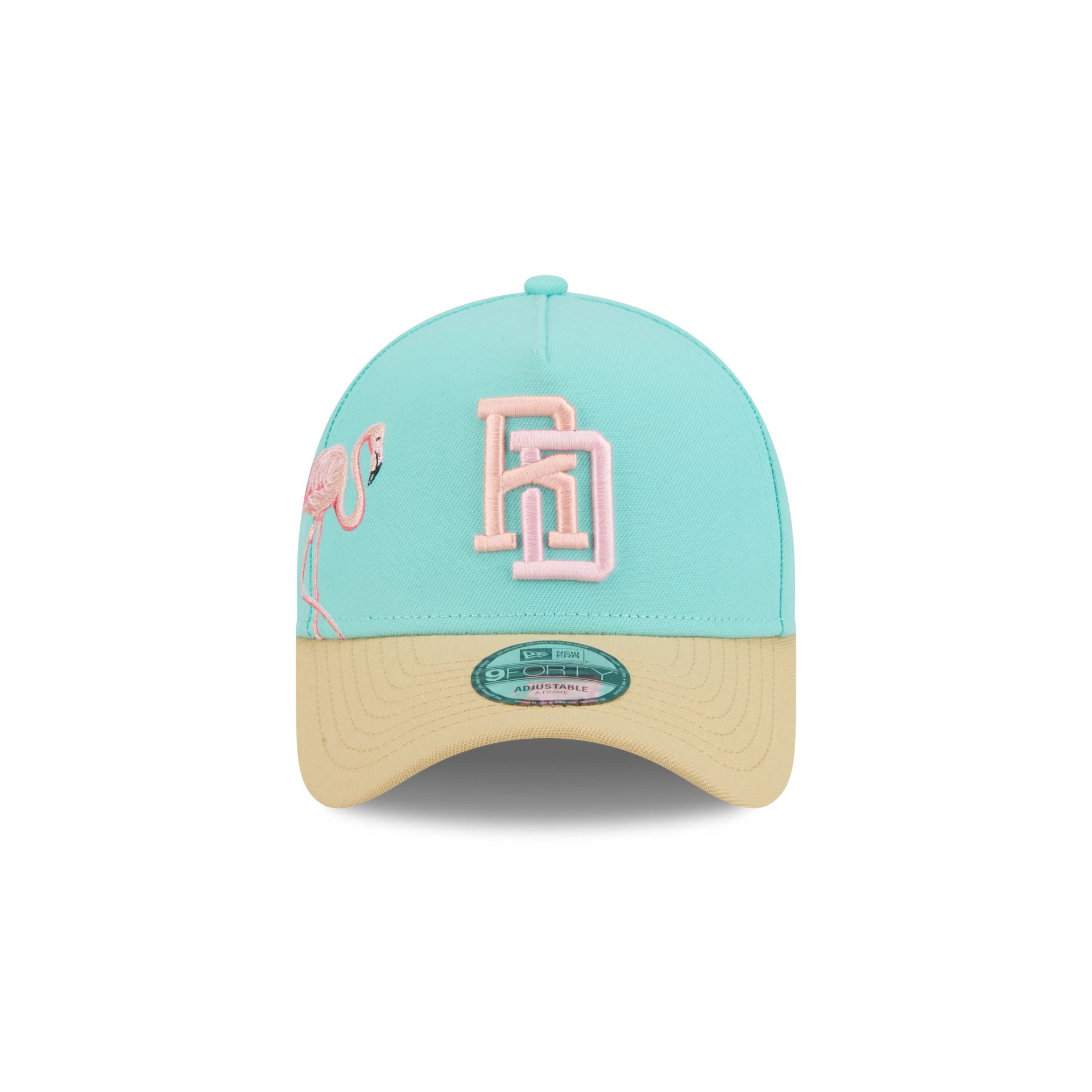 Alternative view of Dominican Republic Flamingos Green 9Forty A-Frame Snapback Hat