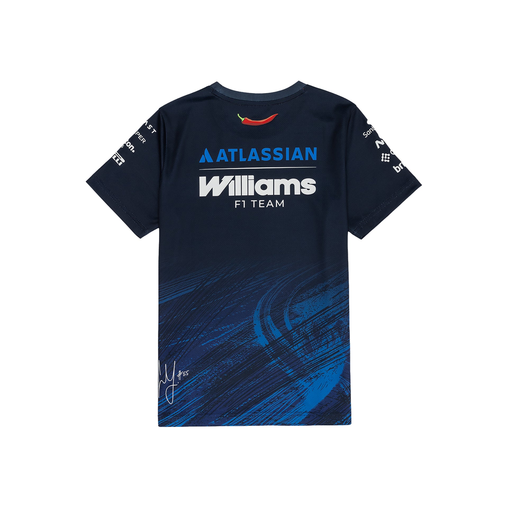 Alternative view of Atlassian Williams F1 Team Team Line Carlos Sainz Tech Women's T-Shirt