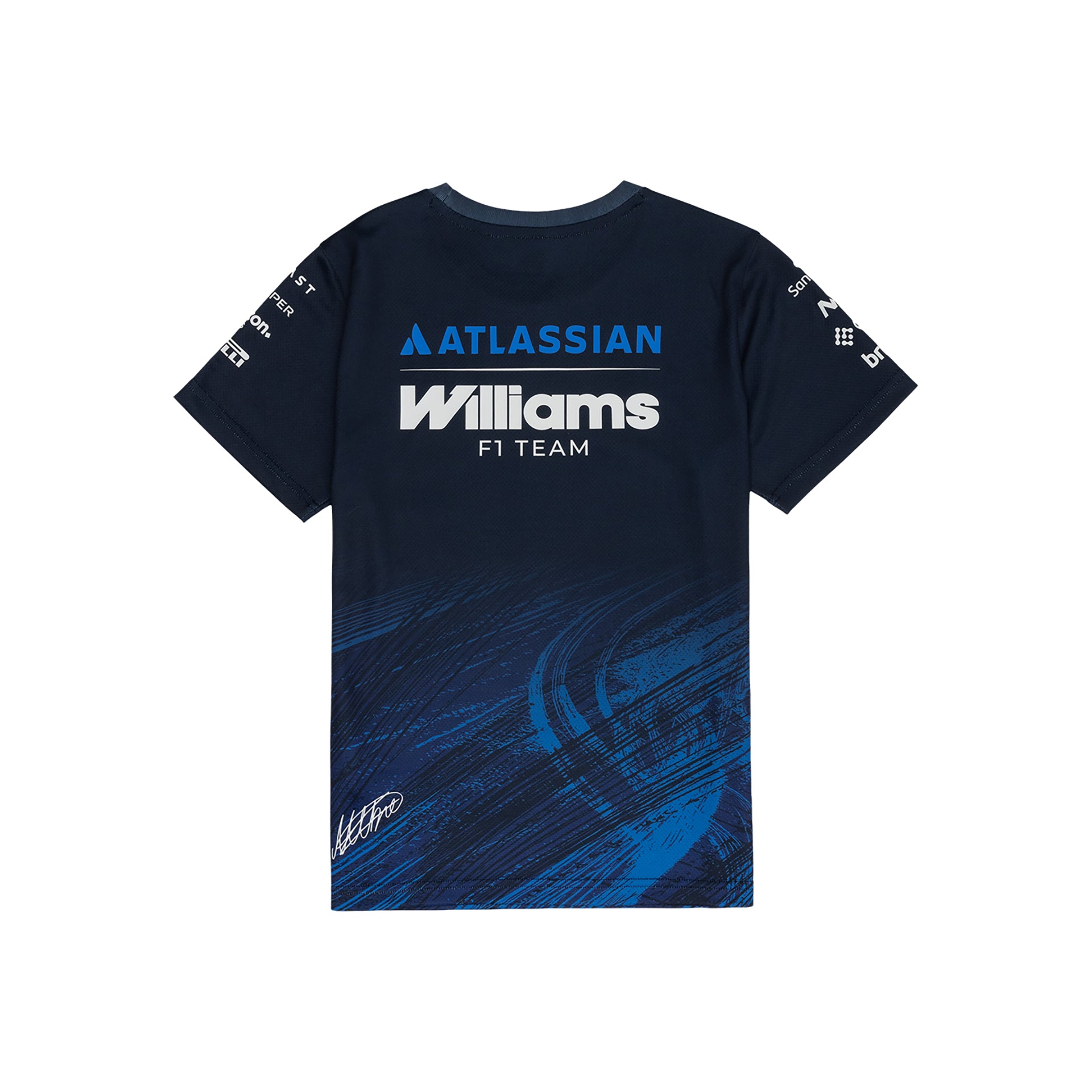 Alternative view of Atlassian Williams F1 Team Team Line Alex Albon Tech Women's T-Shirt